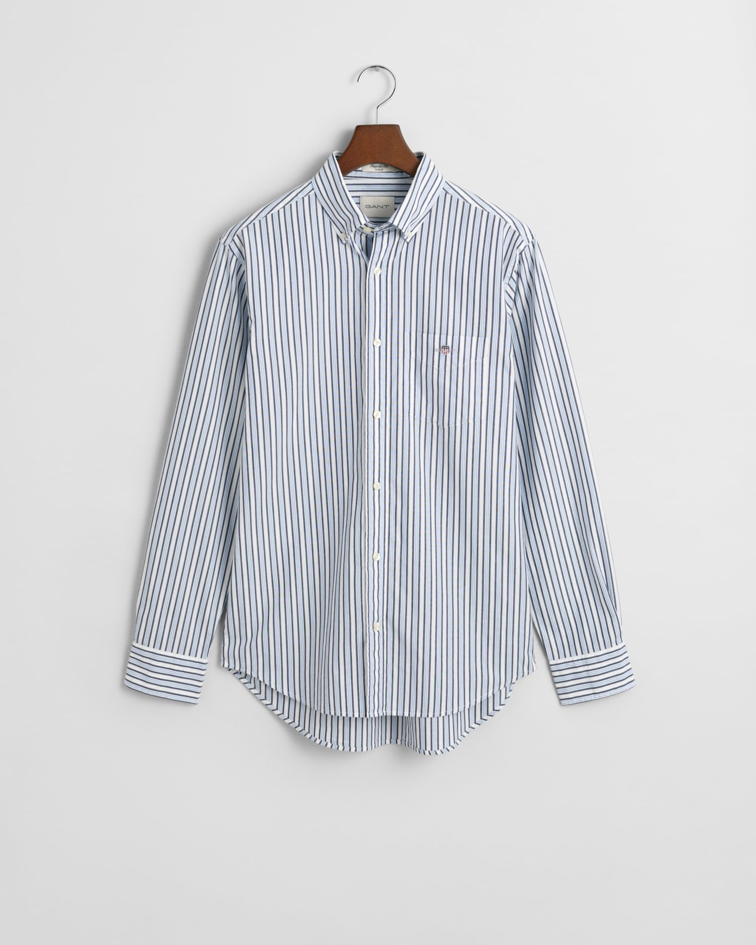 Gant Langarmhemd »REG POPLIN STRIPE SHIRT« Regular Fit Popeline Hemd mit Streifen