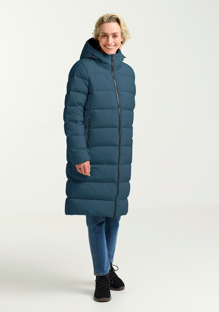 Jack Wolfskin Daunenmantel »FROZEN PALACE COAT W«, Wärmend, winddicht, Daunenjacke