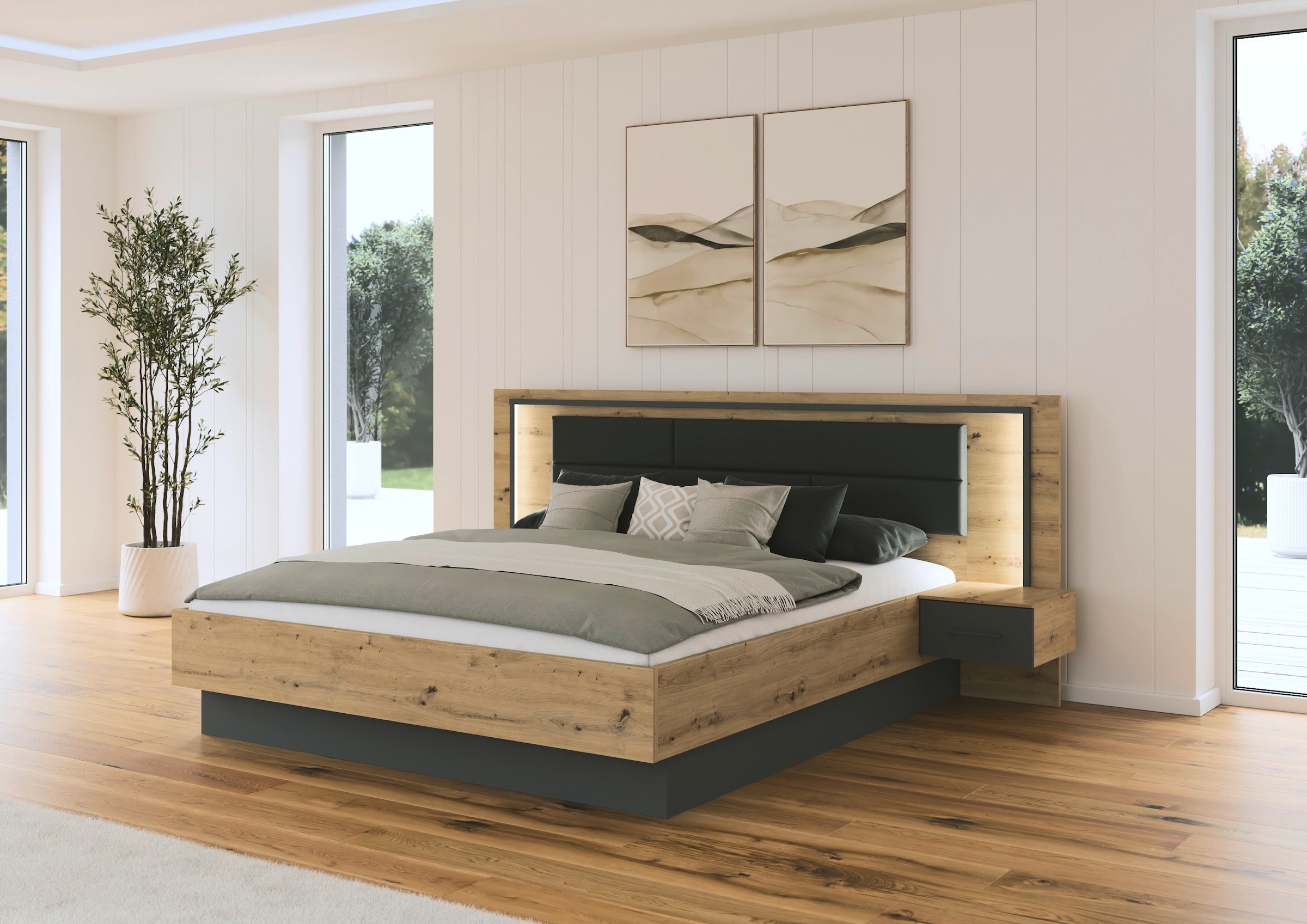 rauch Bettanlage "Bett Doppelbett Komortbett BILBAO-EXTRA" Set, Liegefläche günstig online kaufen