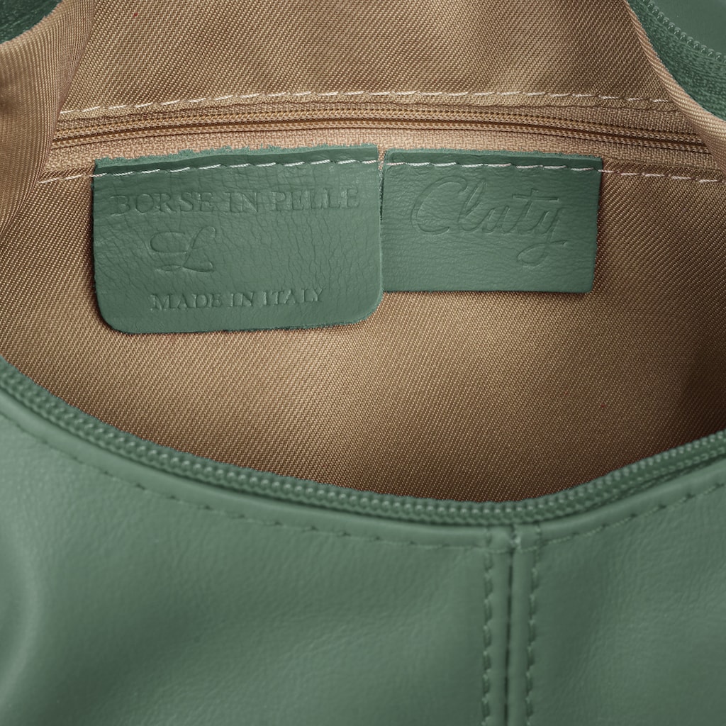 Marken Cluty Cluty Shopper, (1 tlg.), echt Leder, Made in Italy grün