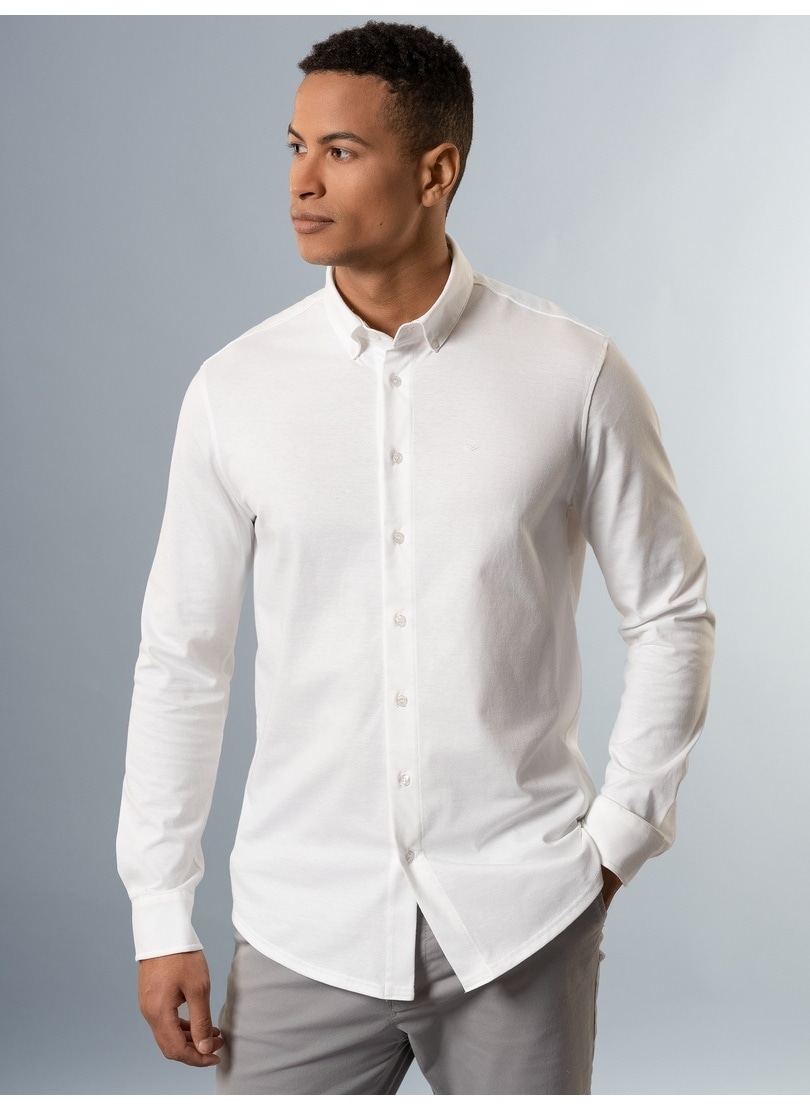Trigema Poloshirt "TRIGEMA Business-Hemd aus DELUXE-Single-Jersey" 1 Stk.