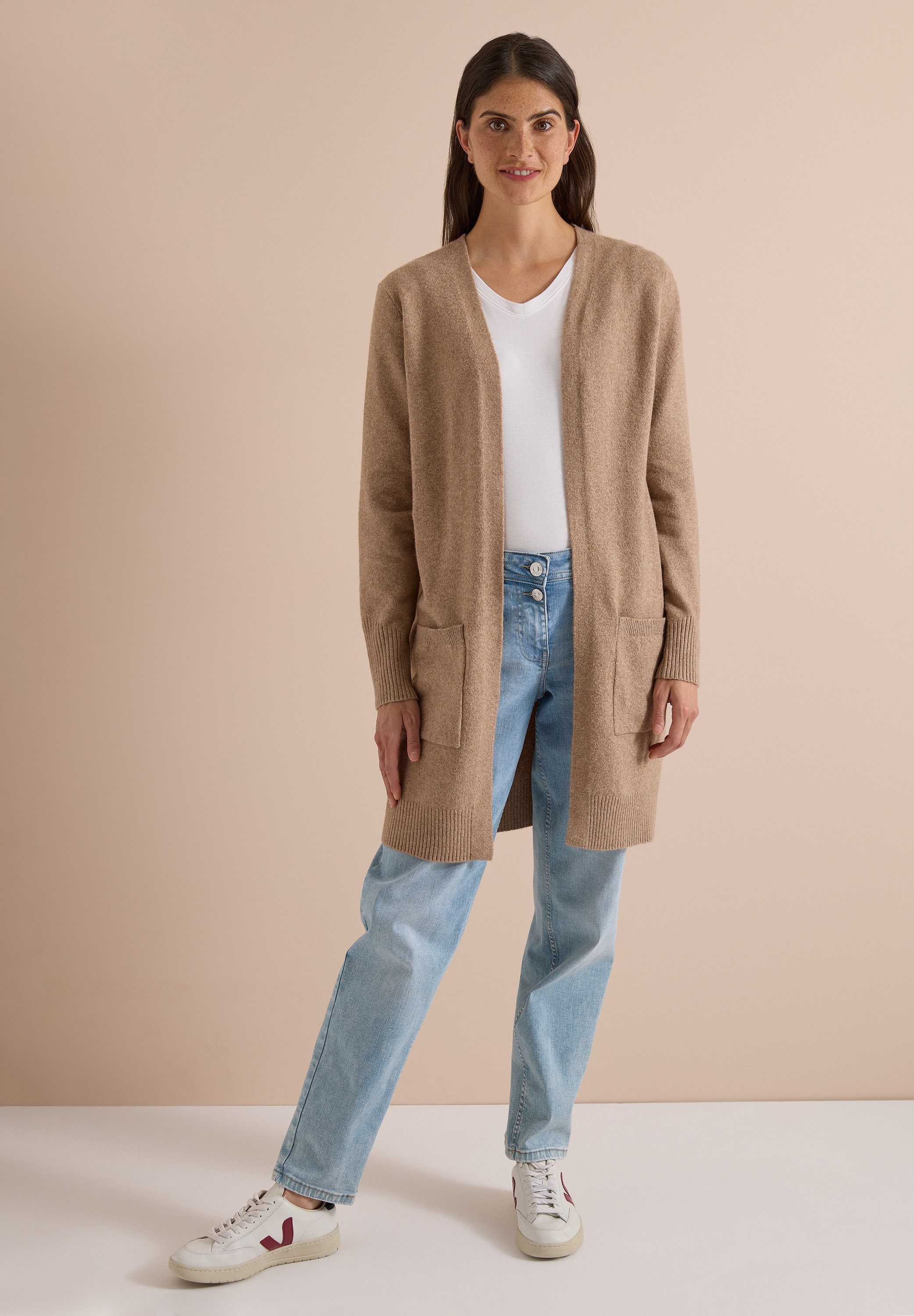Cecil Longstrickjacke aus softem Materialmix