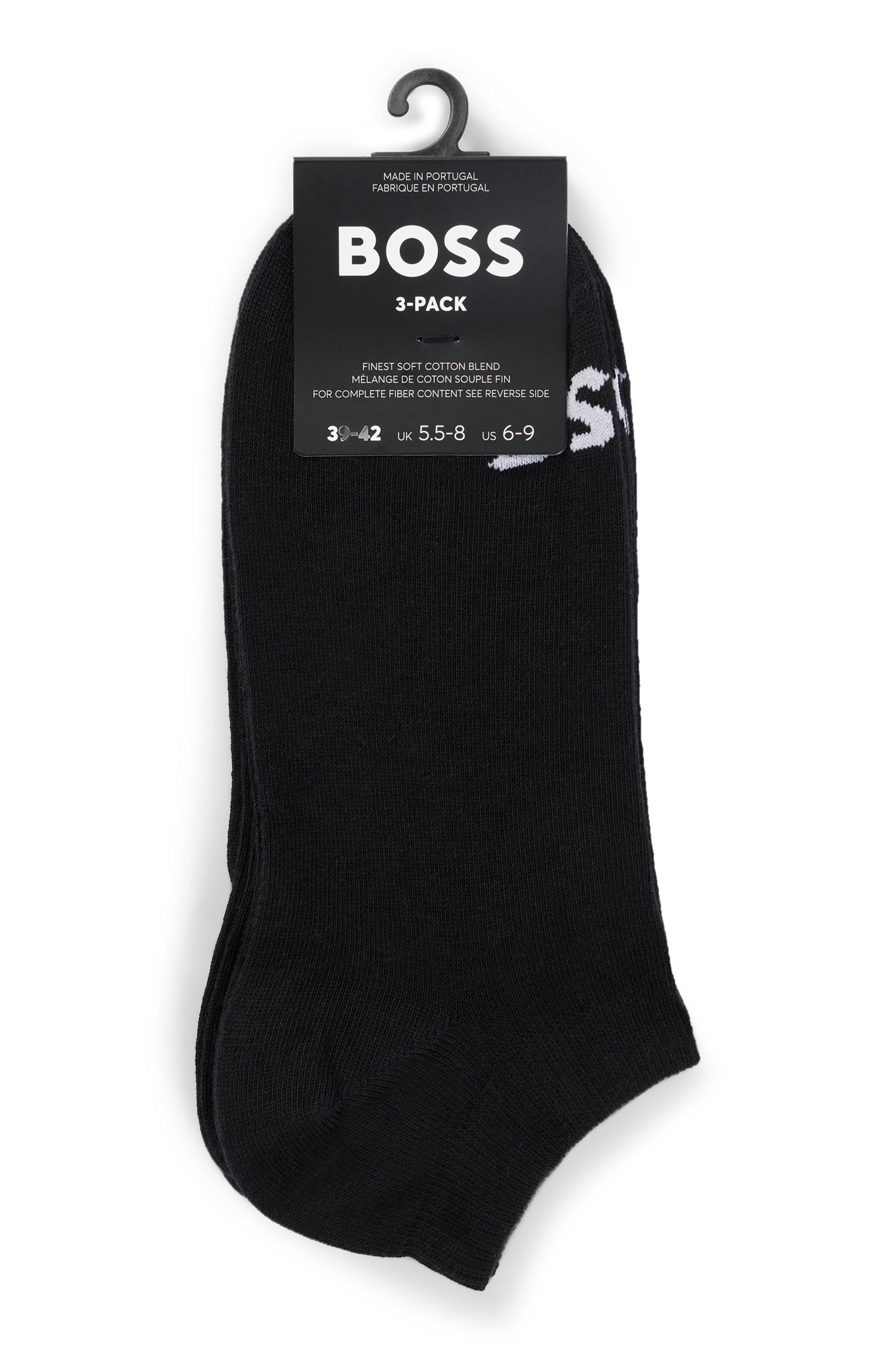 BOSS Sneakersocken »3P AS Logo CC W«, (Packung, 3er), mit BOSS Logoschriftzug