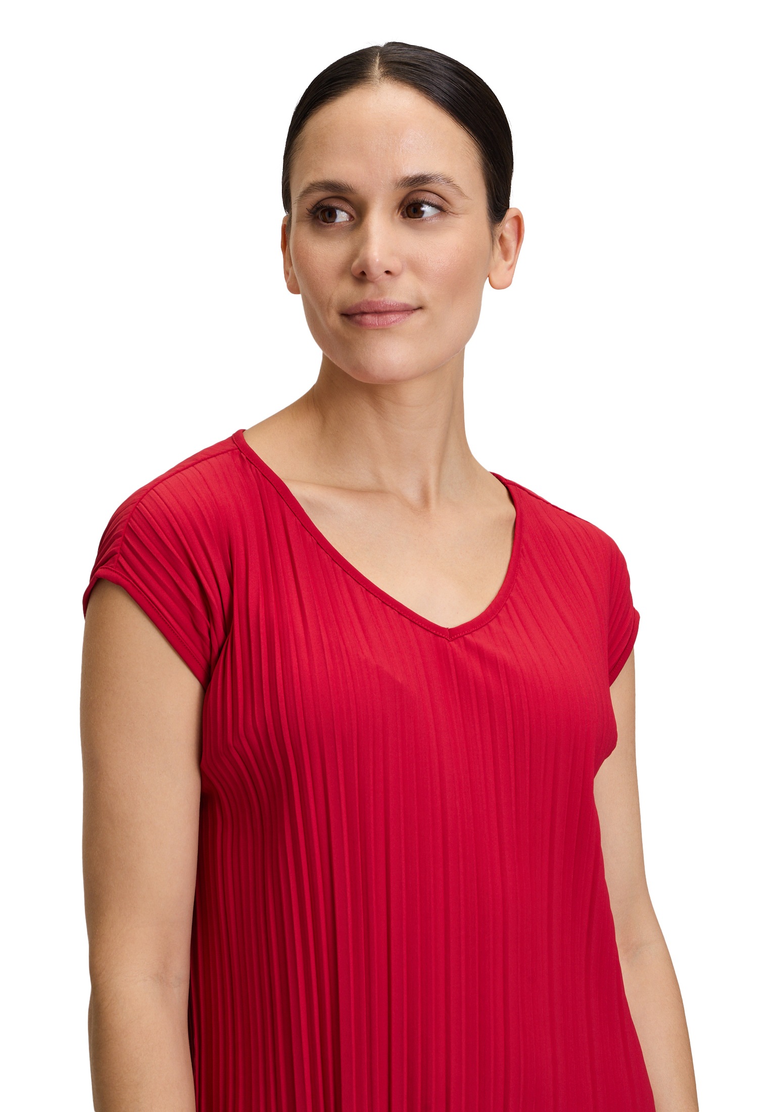 Betty&Co T-Shirt »Betty & Co Damen Casual-Shirt mit Plissee«, (1 tlg.), Plissee
