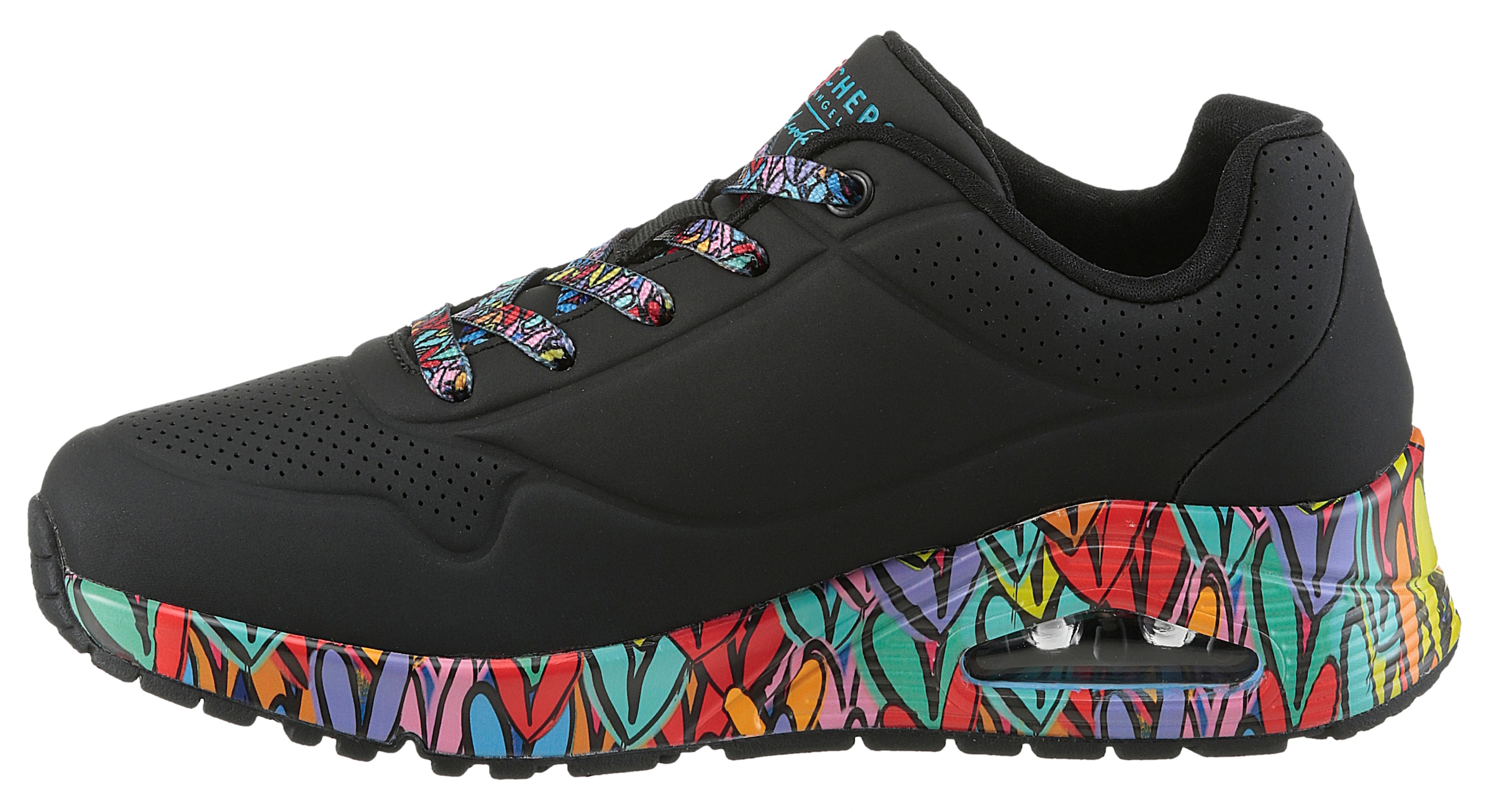 Skechers Sneaker »UNO«, Plateausneaker, Schnürschuh mit Keilabsatz