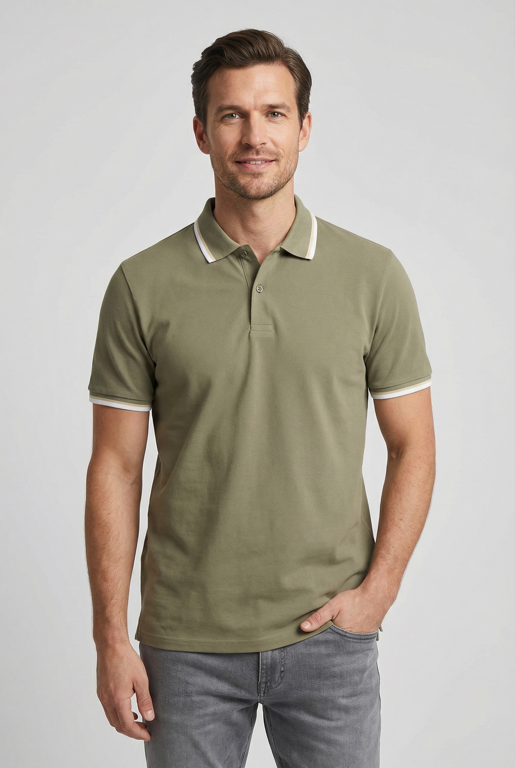 SELECTED "SLHSLIM-ATLAS SPORT SS POLO" Baumwollmischung, slim fit günstig online kaufen