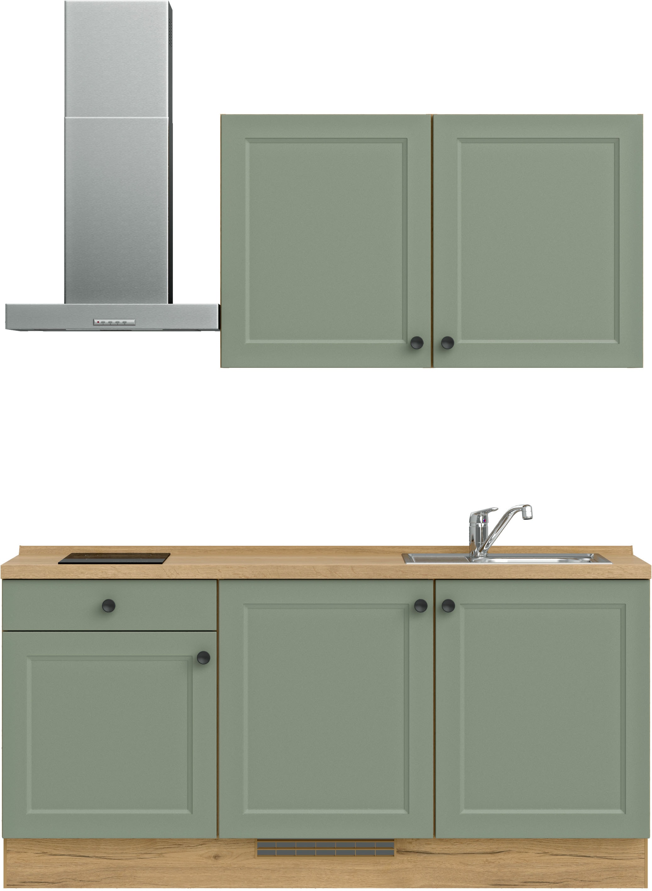 nobilia® Küchenzeile »"Cascada I"«, vormontiert, Ausrichtung wählbar, Breite 180 cm, wahlw. mit E-Geräten