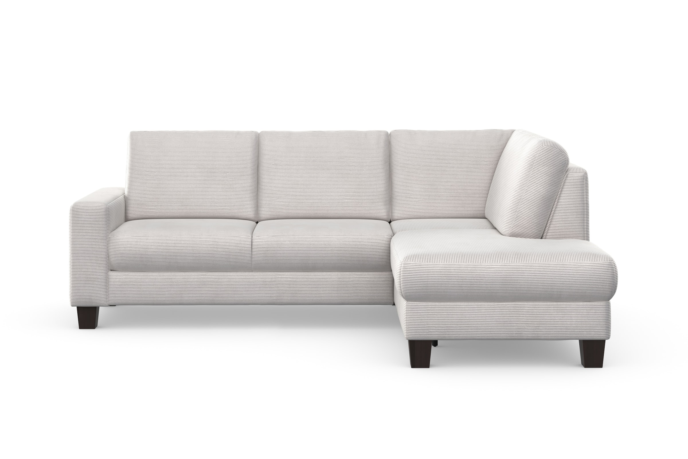 Home affaire Kampinė sofa vasarinė L-Form« su Kojų kėdutė su arba be miegojimo funkcija ir Dėžutė patalynei Cord-Bezug