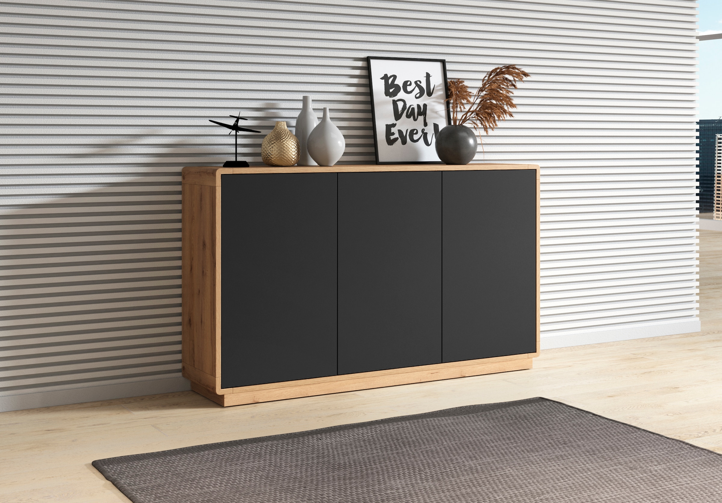 Helvetia Sideboard »ASTON«, Breite 160 cm.