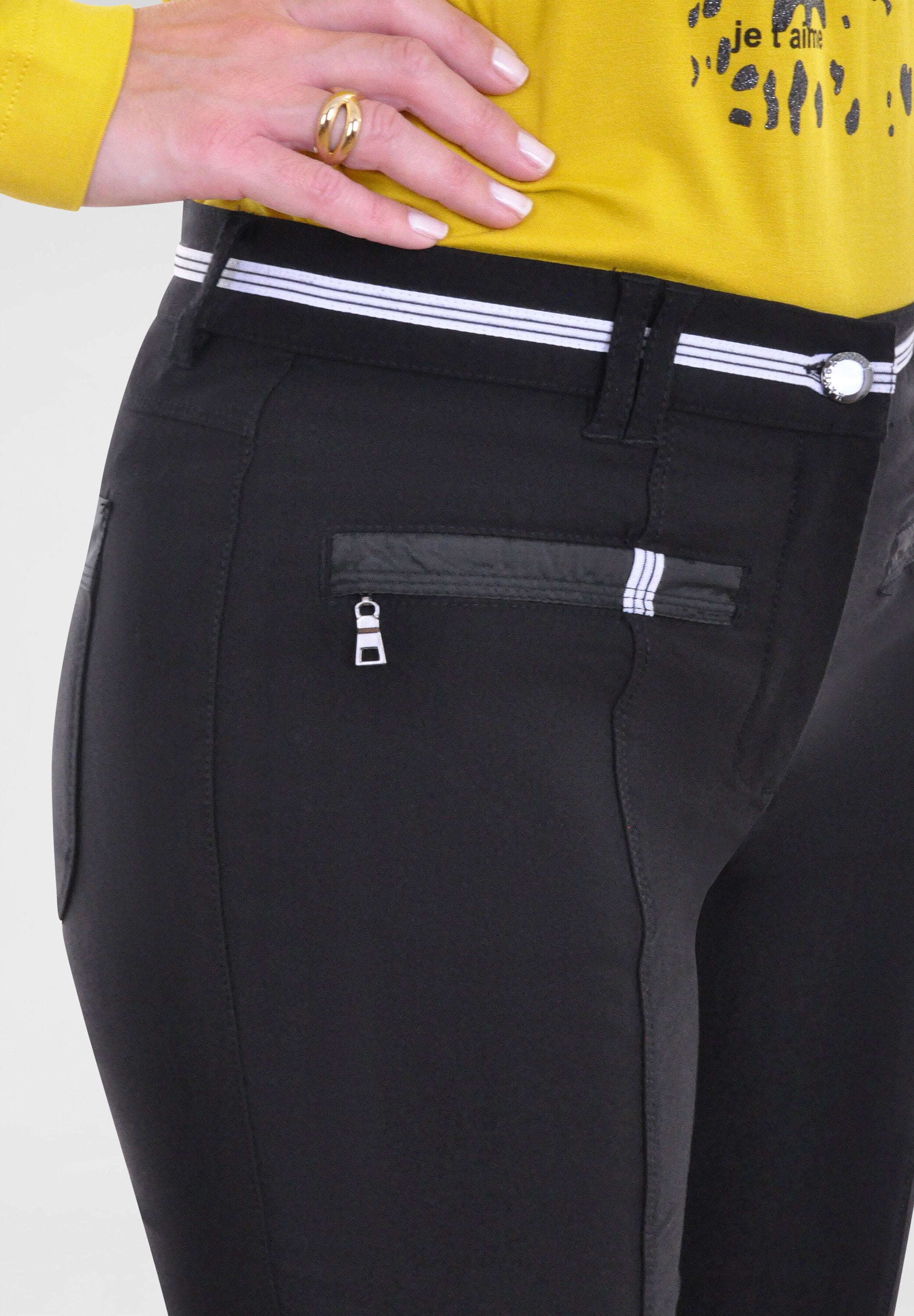 NAVIGAZIONE Stoffhose »NAVIGAZIONE Stretchhose«  mit angerauter Innenseite