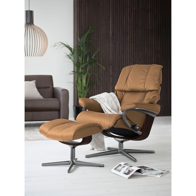 Stressless® Relaxsessel »Reno«, mit Cross Base, Größe S, M & L, Holzakzent  Braun bestellen | BAUR