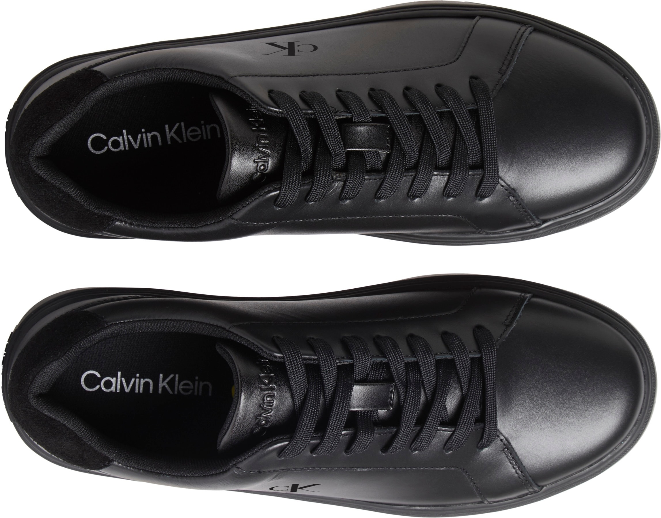 Calvin Klein Jeans Sneaker »CLASSIC CUPSOLE LACEUP LTH«  Schnürschuh, Freizeitschuh mit Fersenbesatz und seitlichem CK-Logo