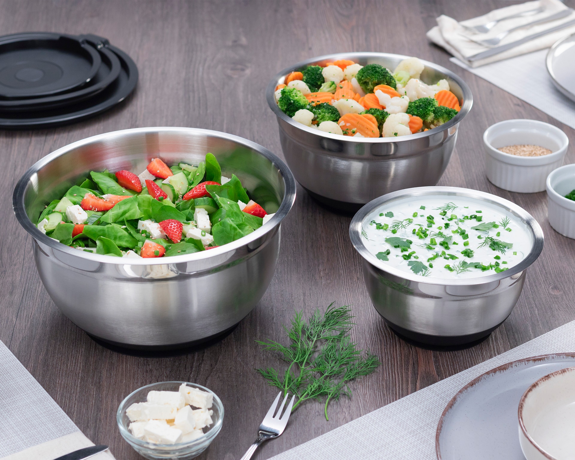 KING Küchenreibe »Veggie-Set« Vertikale-Reibe inkl. Auffangbehälter, unterschiedliche Schnittmodi