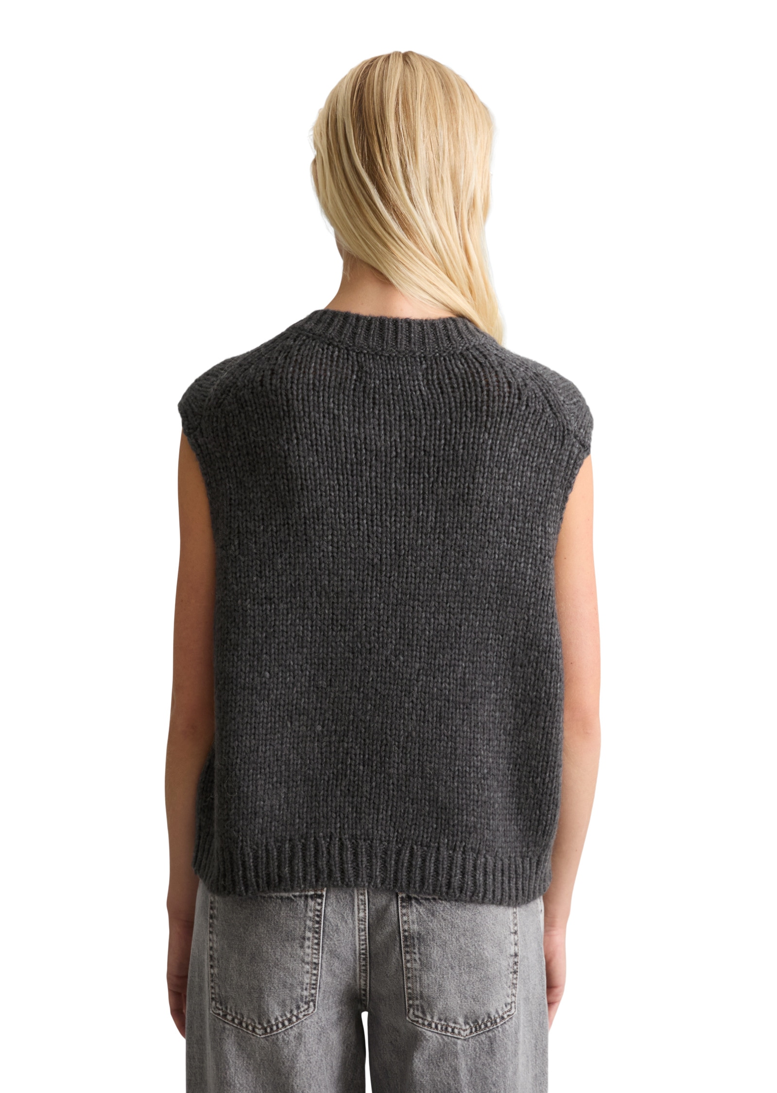 Marc O'Polo DENIM Strickweste »aus kuscheligem Schurwolle-Alpaka-Mix«