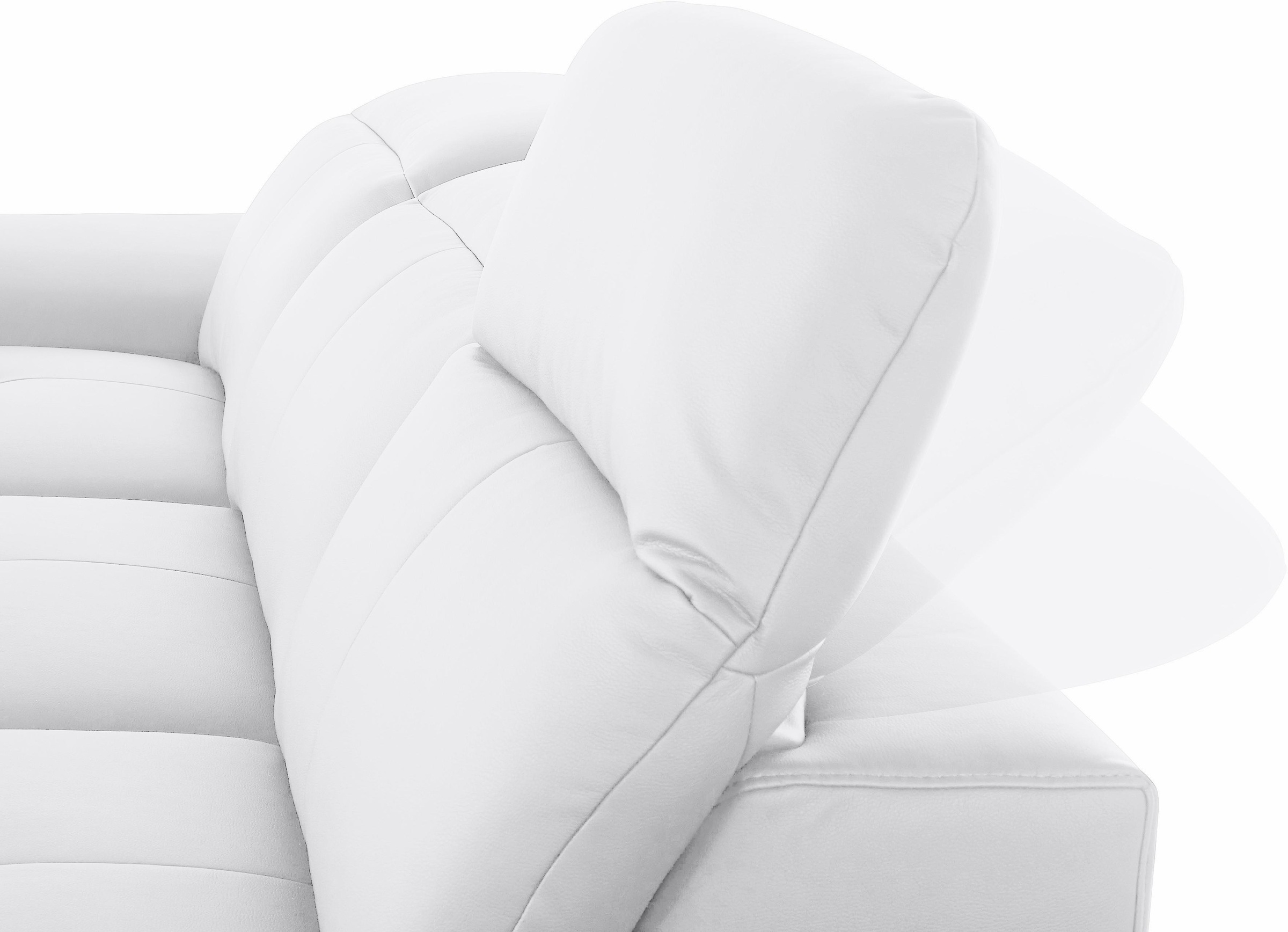 exxpo - sofa fashion Ecksofa »Mantua 2, inkl. Kopf- bzw. Rückenverstellung, bequem, L-Form«, wahlweise mit Bettfunktion und Bettkasten, tolle Verarbeitungsdetails