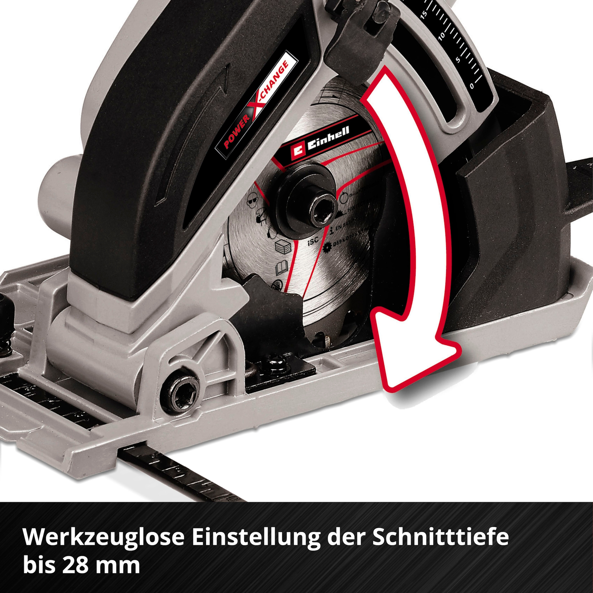 Einhell Akku-Handkreissäge »TE-CS 18/89 Li - Solo«, Mini, ohne Akku und Ladegerät