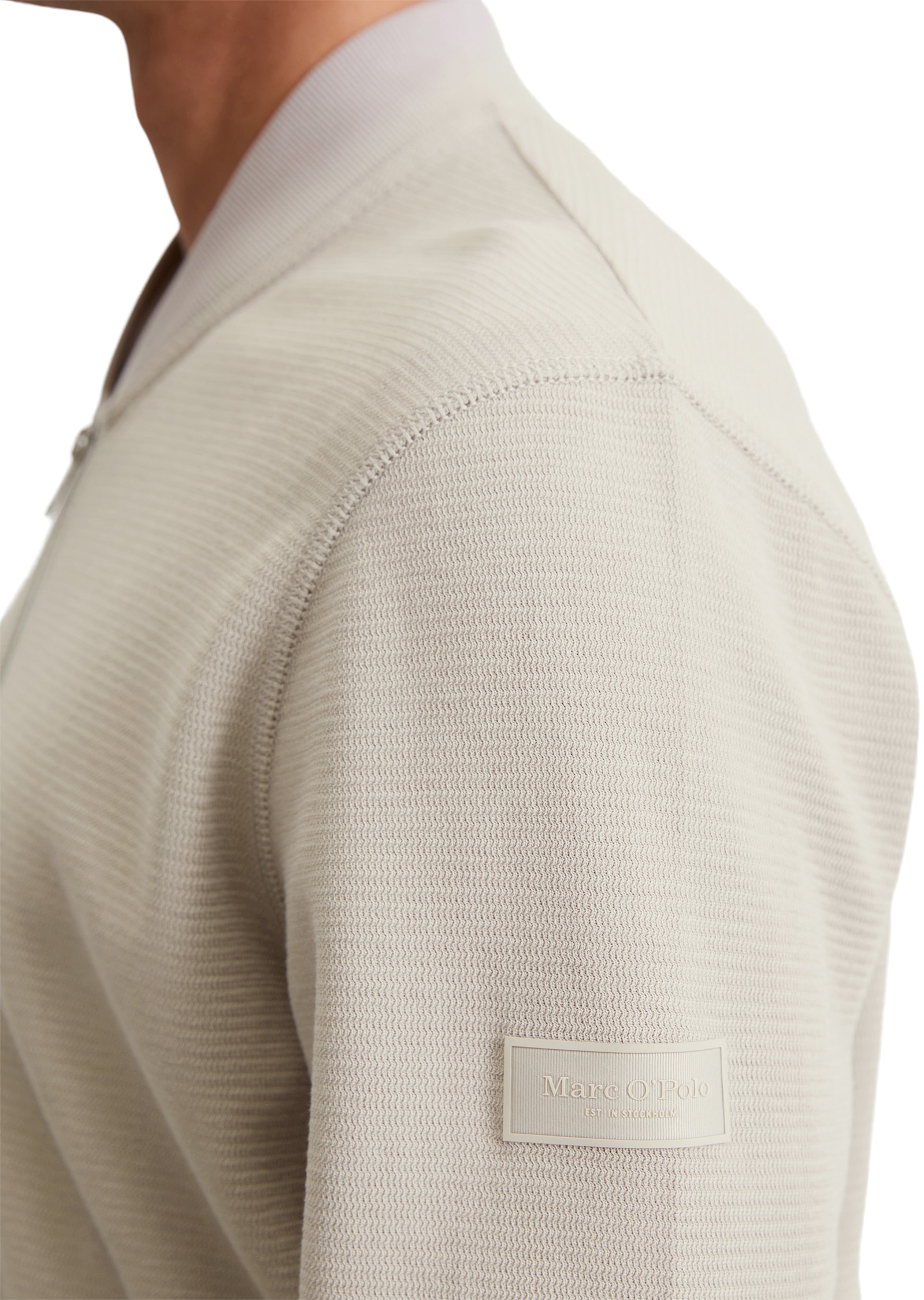 Marc O'Polo Sweatjacke »aus Bio-Baumwolle mit Struktur«