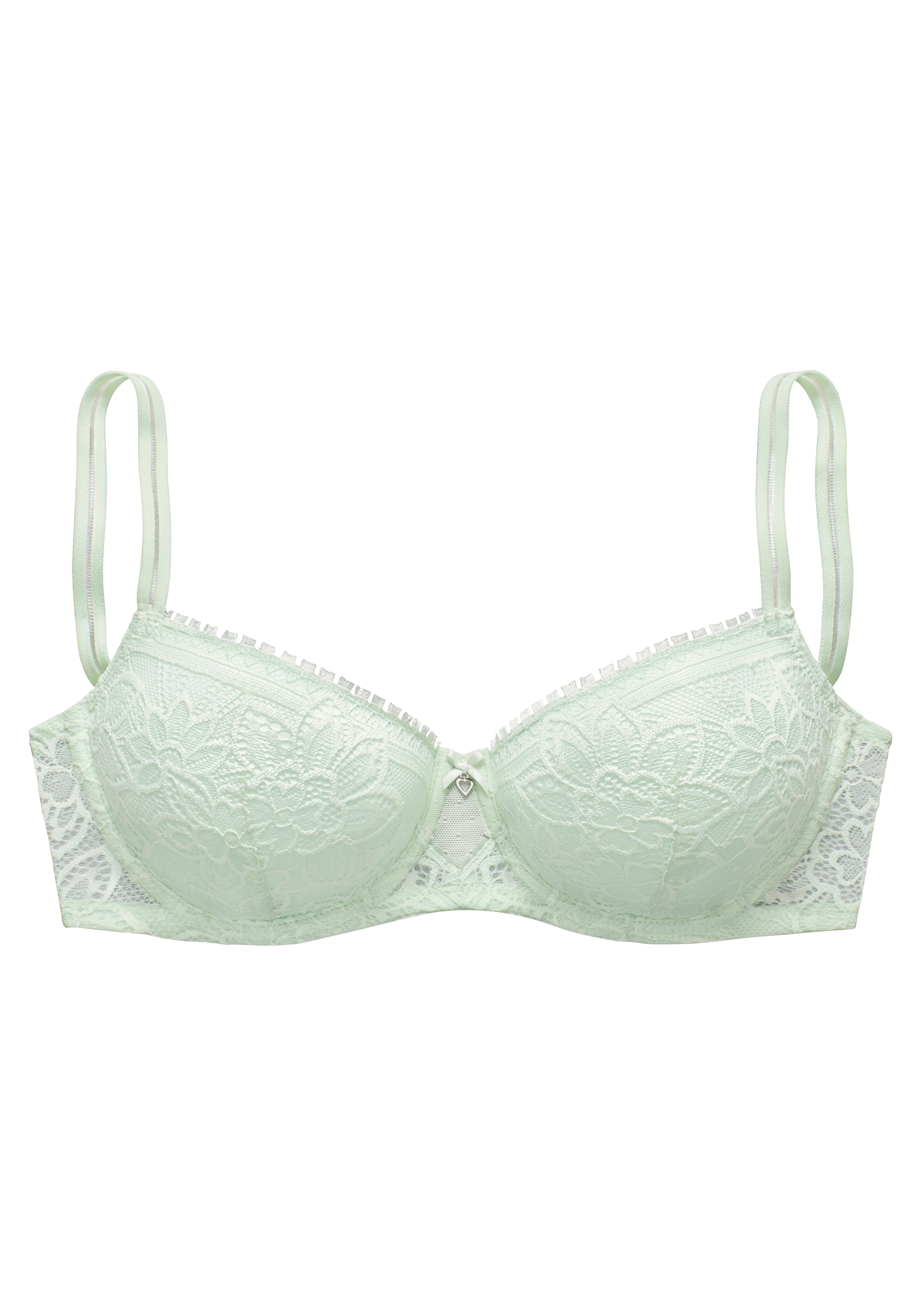 LASCANA Schalen-BH, mit Bügel aus blumiger Jacquardspitze, sexy Dessous