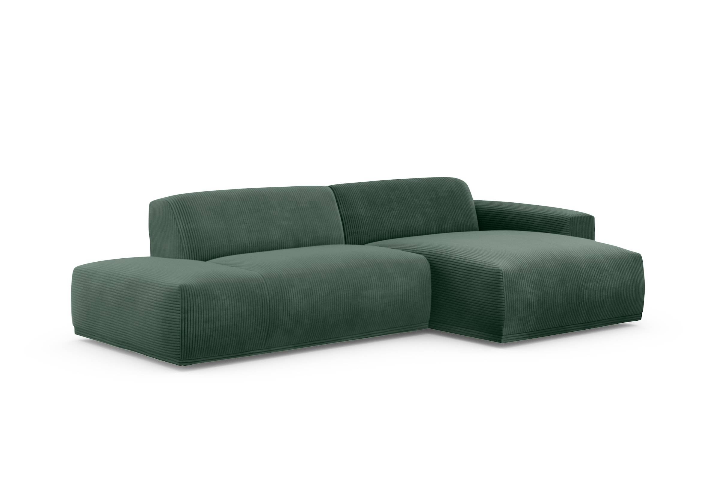TRENDMANUFAKTUR Ecksofa »Braga, mit hochwertigem Kaltschaum, L-Form, in Cord erhältlich«, modernes Sofa, Couch mit hohem Sitzkomfort, 275/72/160 cm (B/H/T)