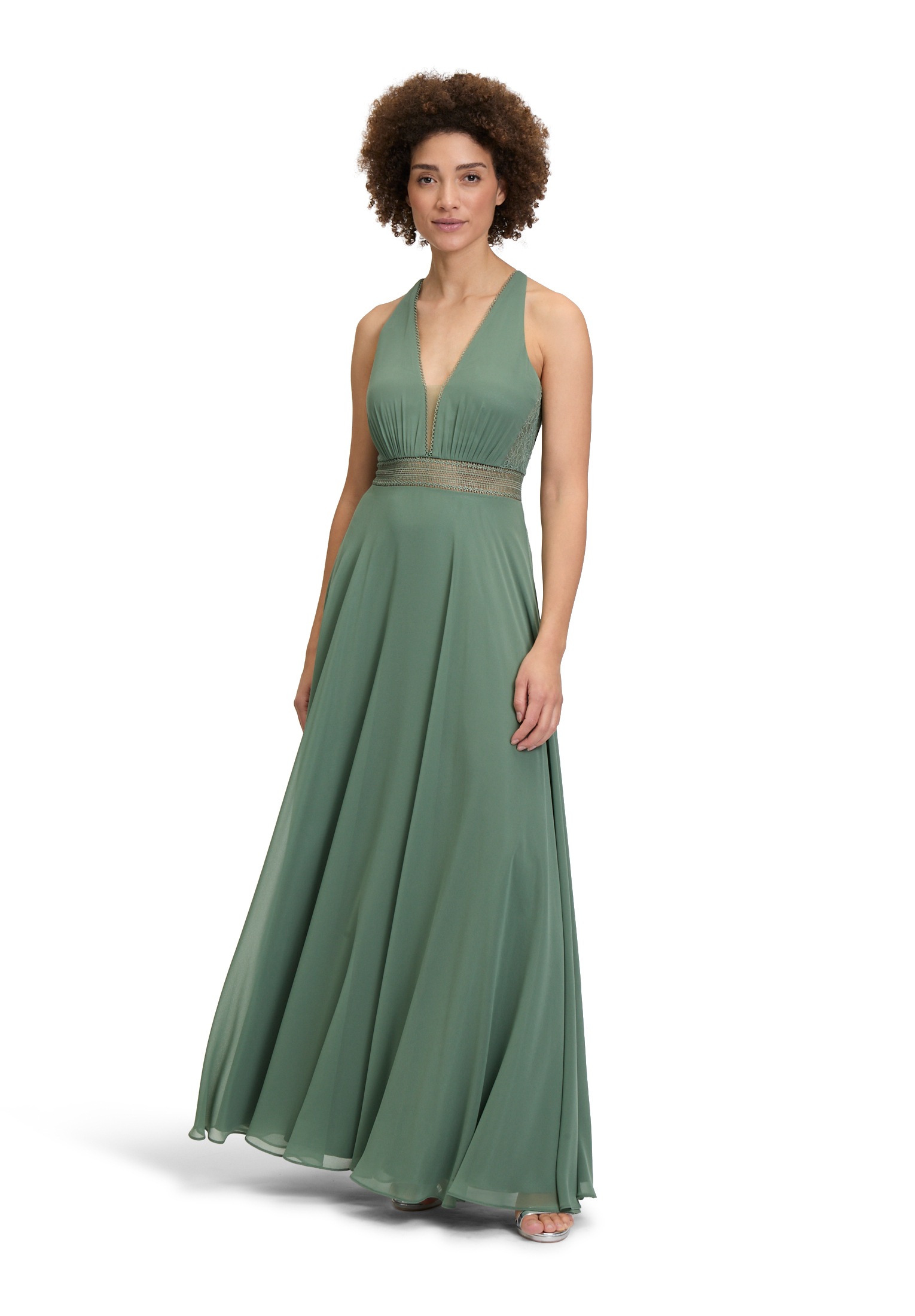 Vera Mont Abendkleid "Damen Abendkleid mit Spitze" Ohne Tasche Dekoelemente günstig online kaufen