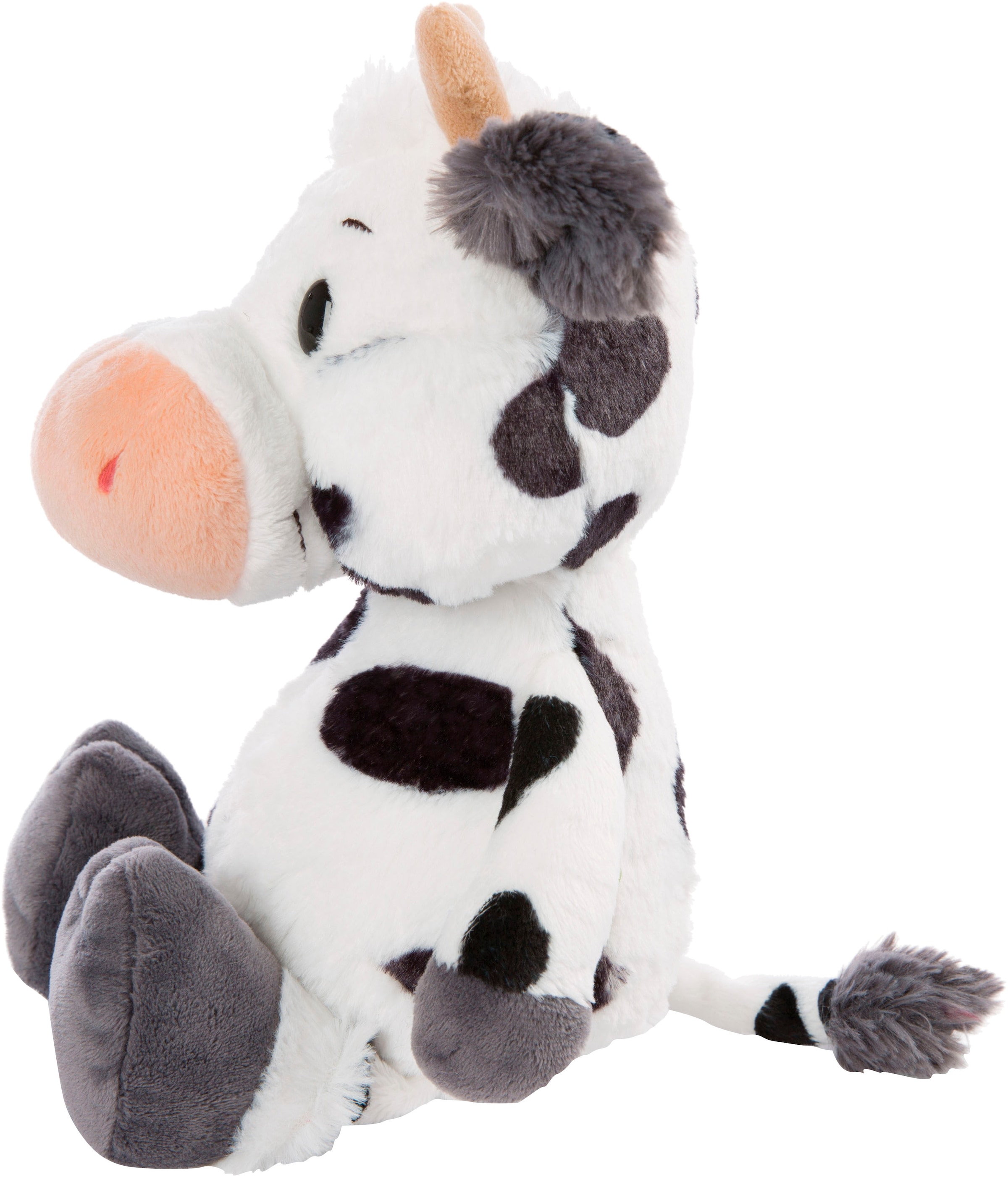 Nici Kuscheltier »Farm Friends, Kuh Cowluna, 33 cm schlenkernd«, schlenkernd; enthält recyceltes Material (Global Recycled Standard)