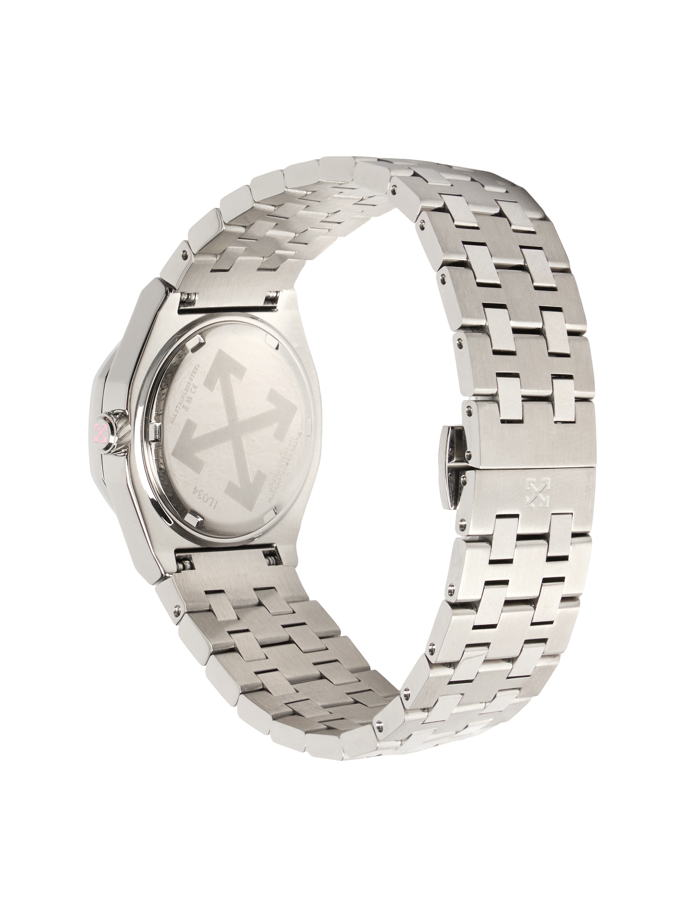 OFF-WHITE Quarzuhr »DUST« Armbanduhr, Damenuhr, Edelstahlarmband, analog