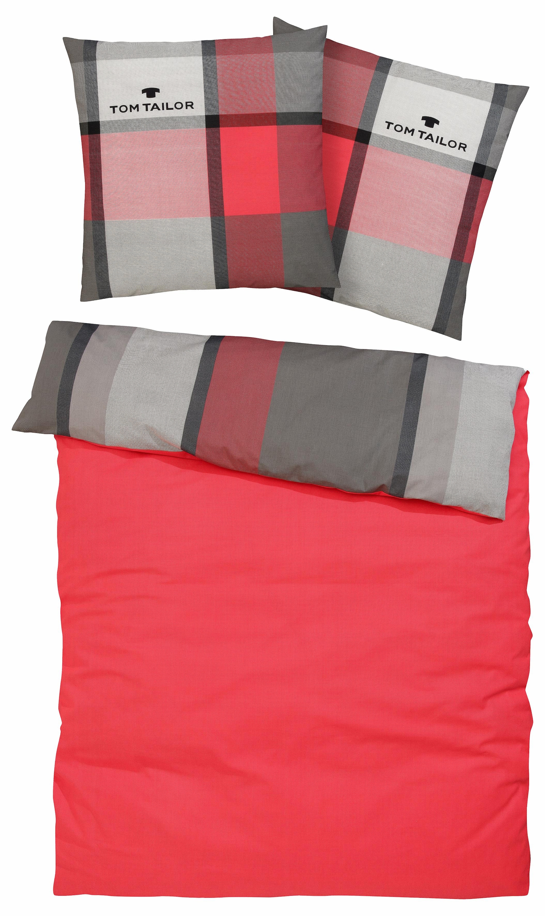TOM TAILOR HOME Bettwäsche »Lenny in Gr. 135x200 oder 155x220 cm«, mit GRATIS-Zugabe: Kissenhülle