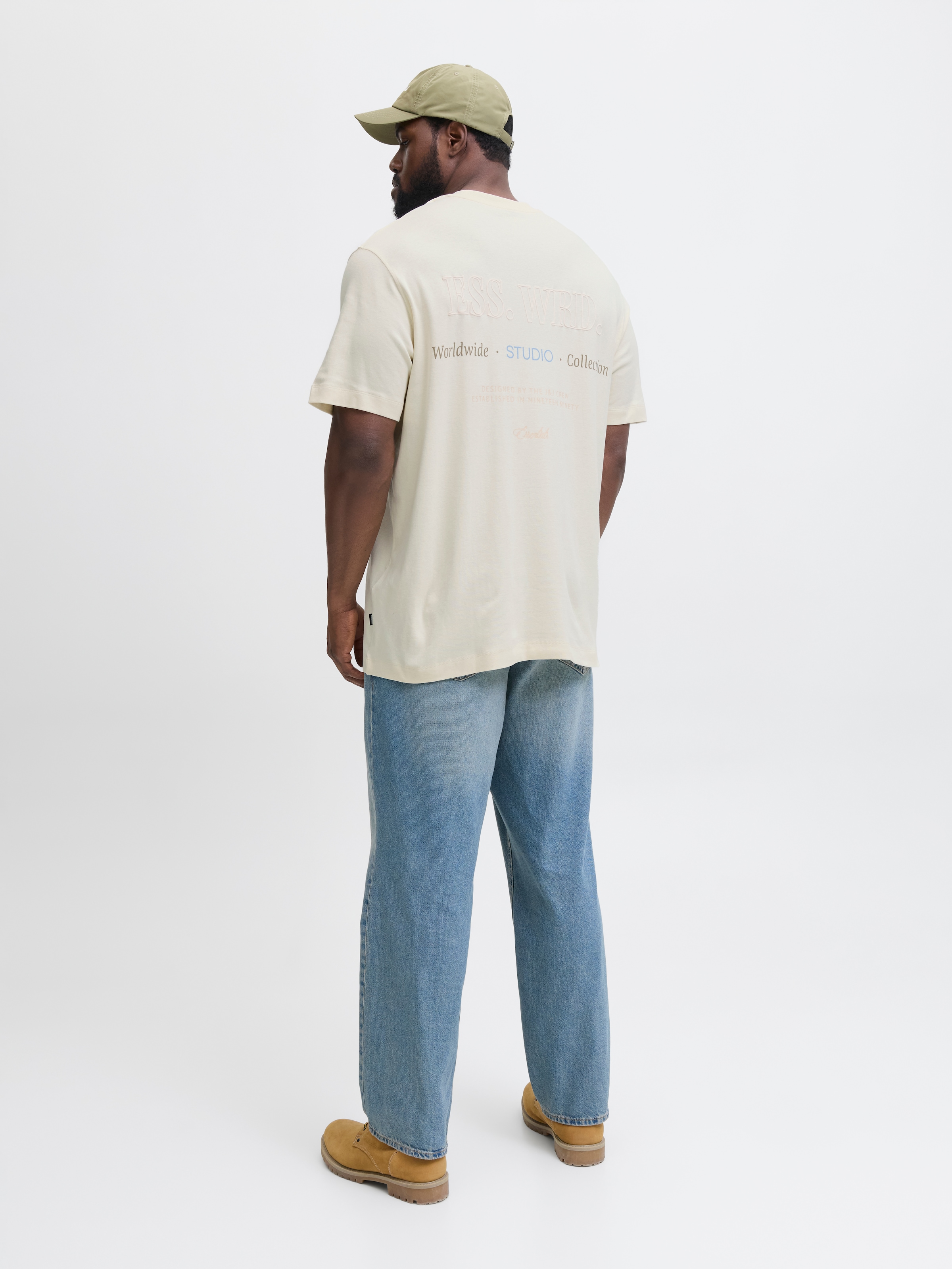 Jack & Jones PlusSize T-Shirt »JJEURBAN EDGE STUDIO TEE SS SN PLS«, mit Logobranding