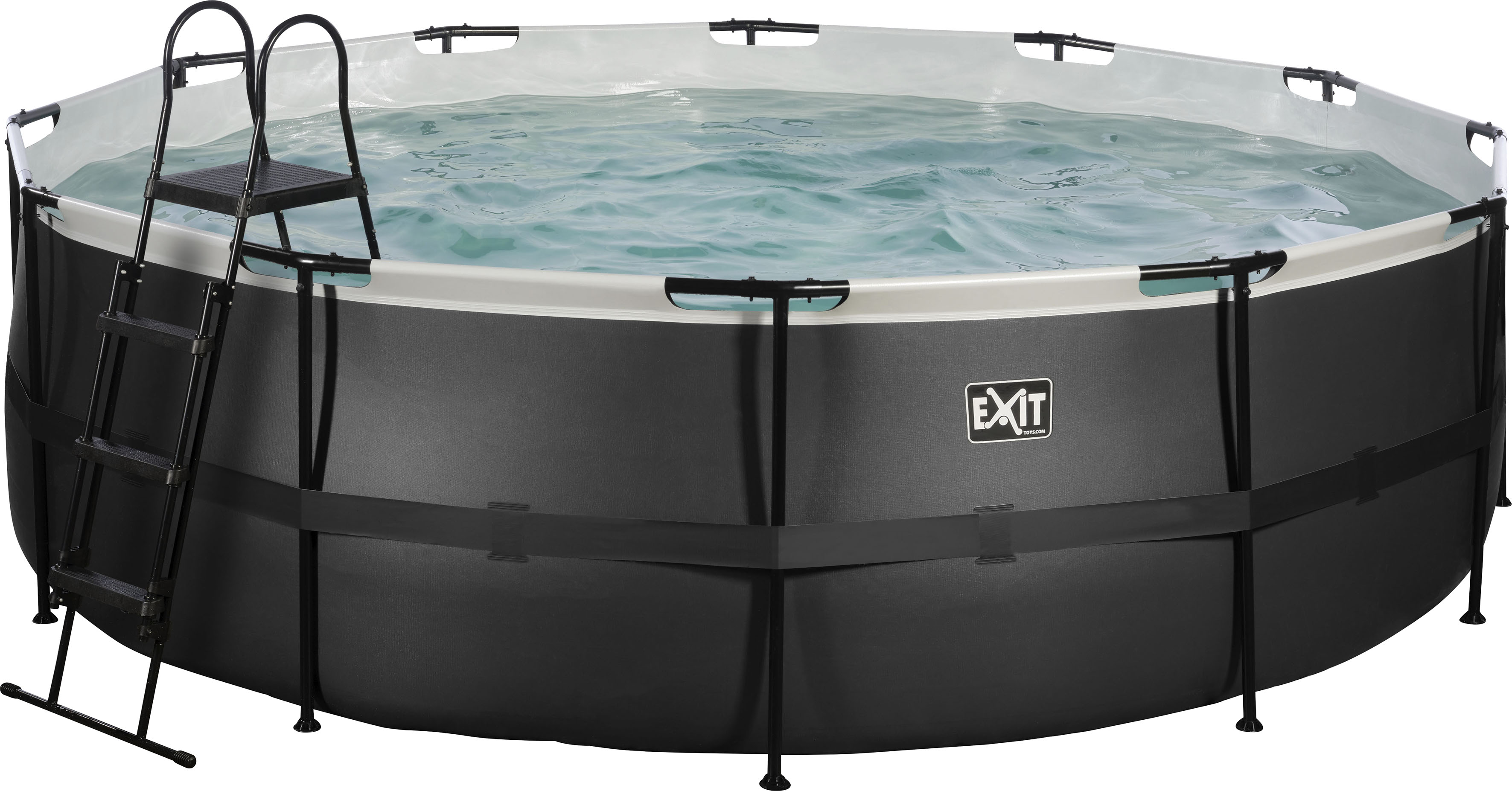 EXIT Framepool "inkl. Sicherheitsleiter" ØxH: 450x122 cm, mit Kartuschenfilteranlage und Filterkartusche