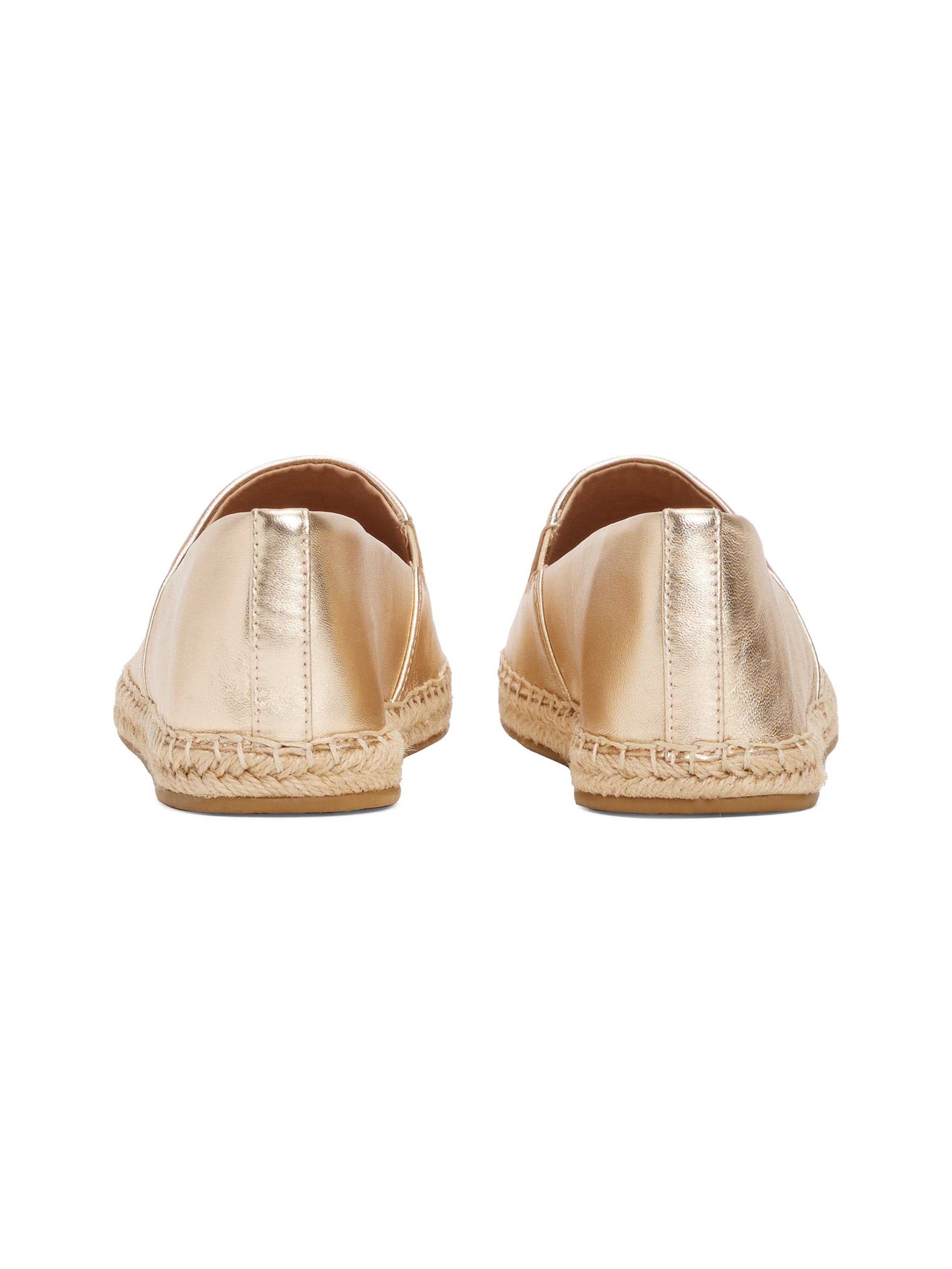 Tommy Hilfiger Espadrille »TH LOGO METALLIC LEATHER ESPAD«, Sommerschuh, Slipper, Schlüpfschuh mit TH-Schmuckelement