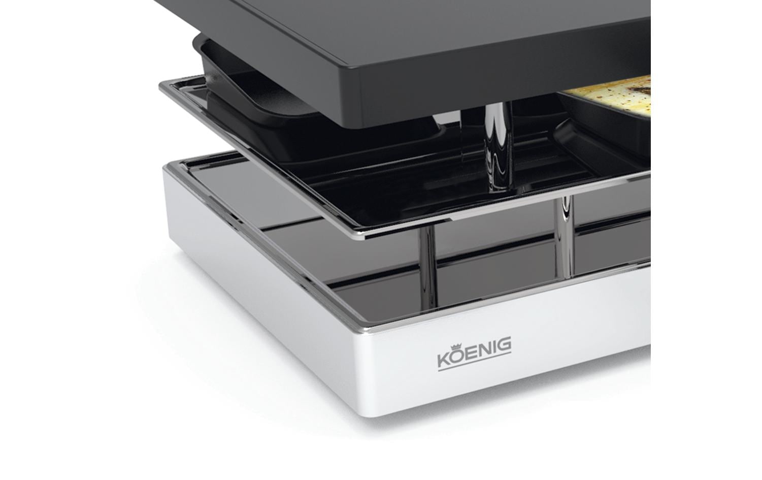 KOENIG Raclette »Elegance 8 Pers« 8 Stk. Raclettepfännchen 1.200 W