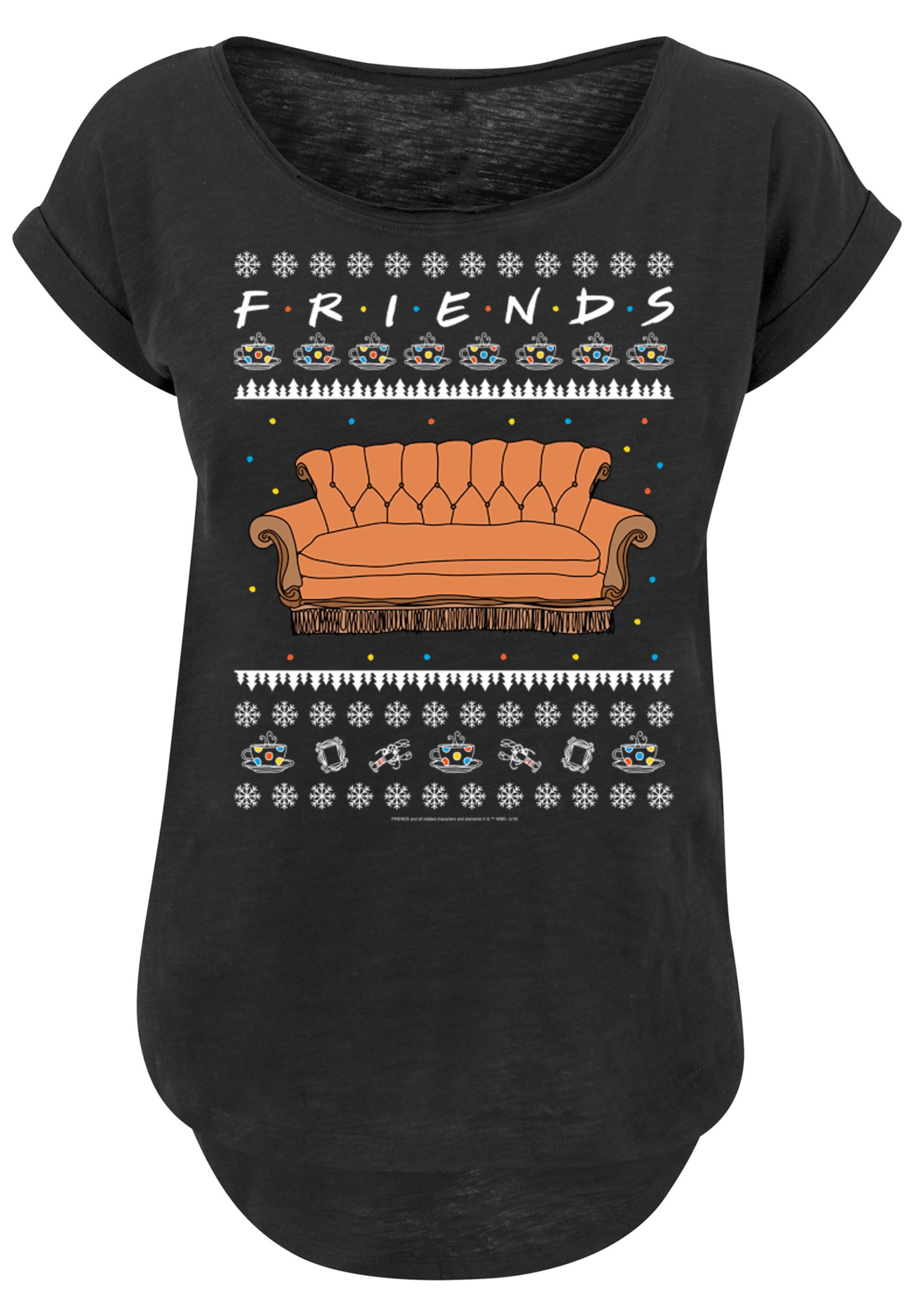 F4NT4STIC T-Shirt »'FRIENDS TV Serie Fair Isle Couch'«, Print