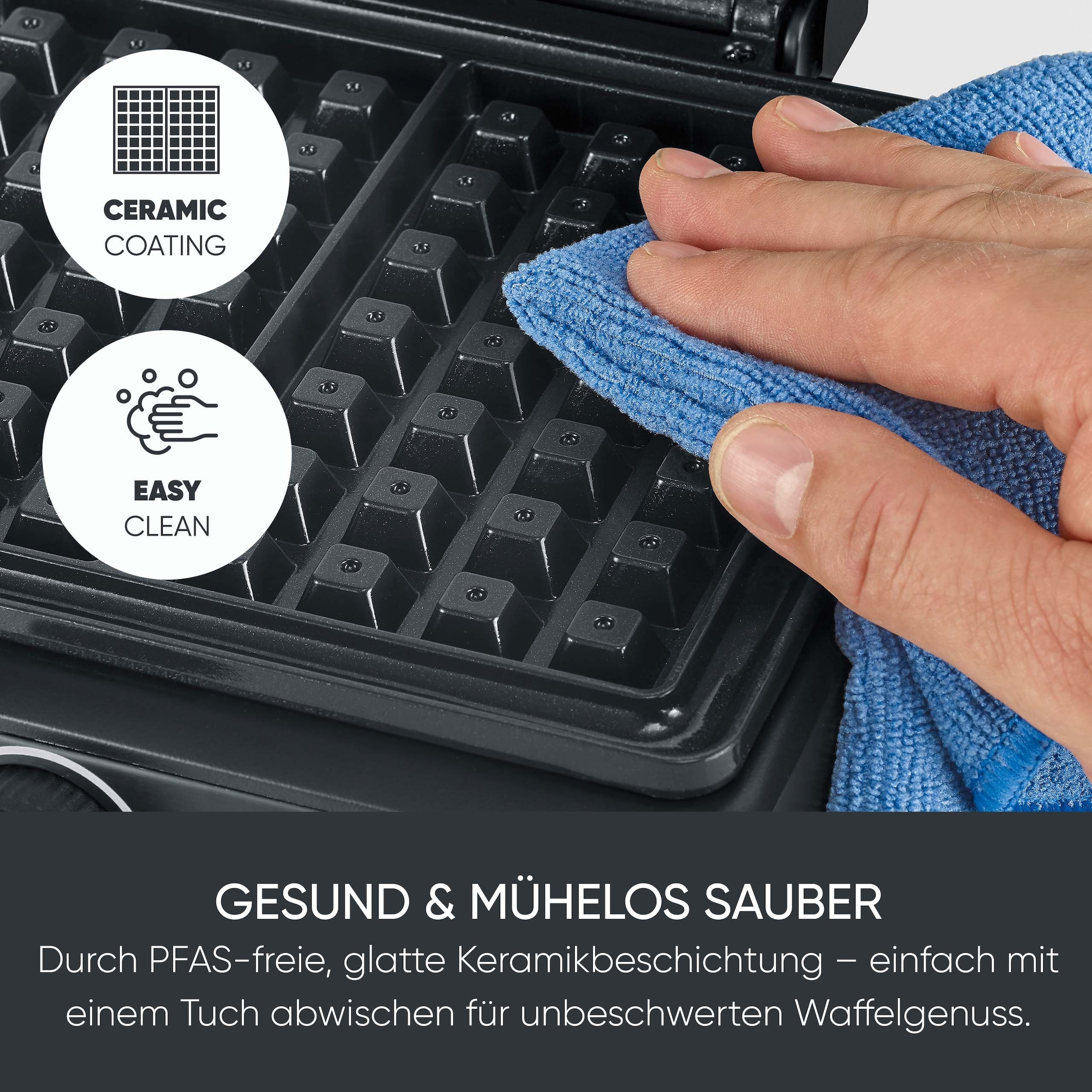 Severin Waffeleisen »WA 2125« 1600 W Belgisches Waffeleisen