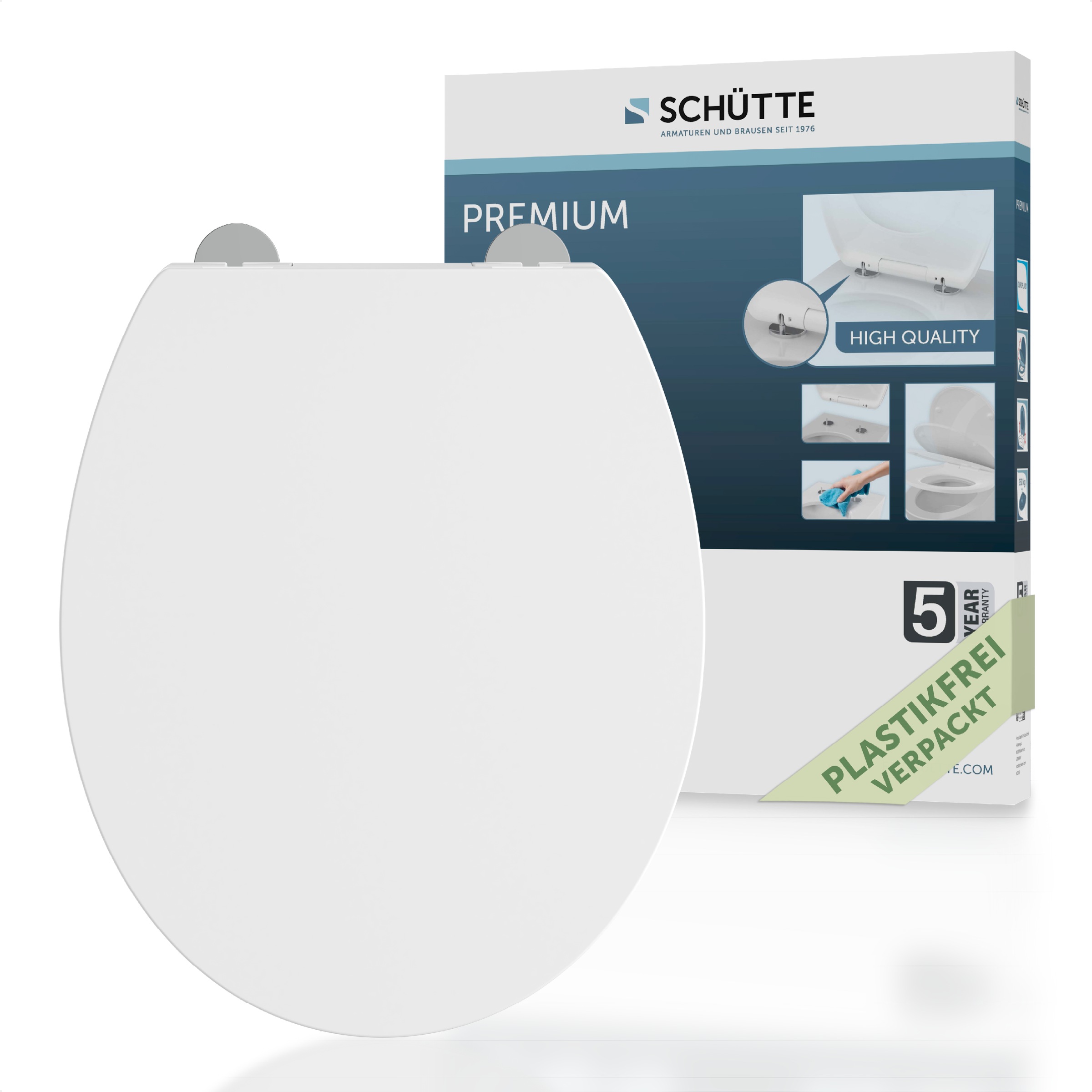 Schütte WC-Sitz "WHITE", aus Kunststoff, mit Absenkautomatik und Schnellver günstig online kaufen