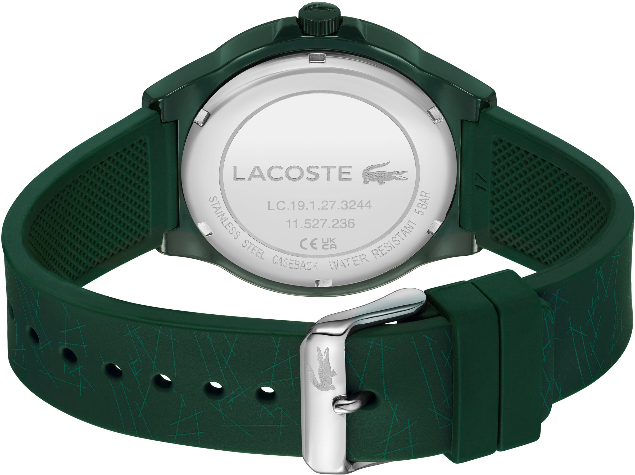 Lacoste Quarzuhr »NEOCROC«, Armbanduhr, Herrenuhr, Silikonarmband, analog