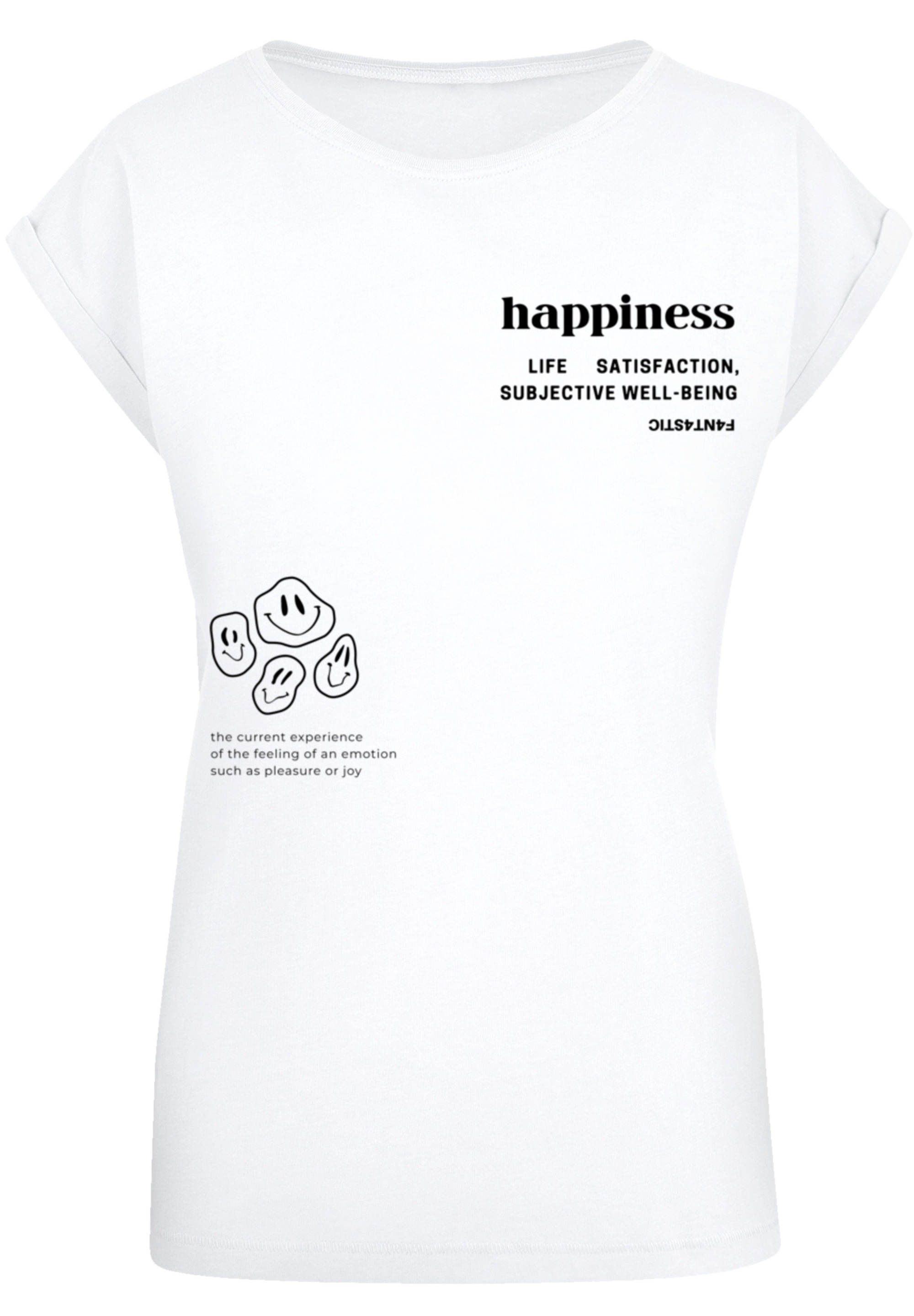 F4NT4STIC T-Shirt "PLUS SIZE happiness", Print