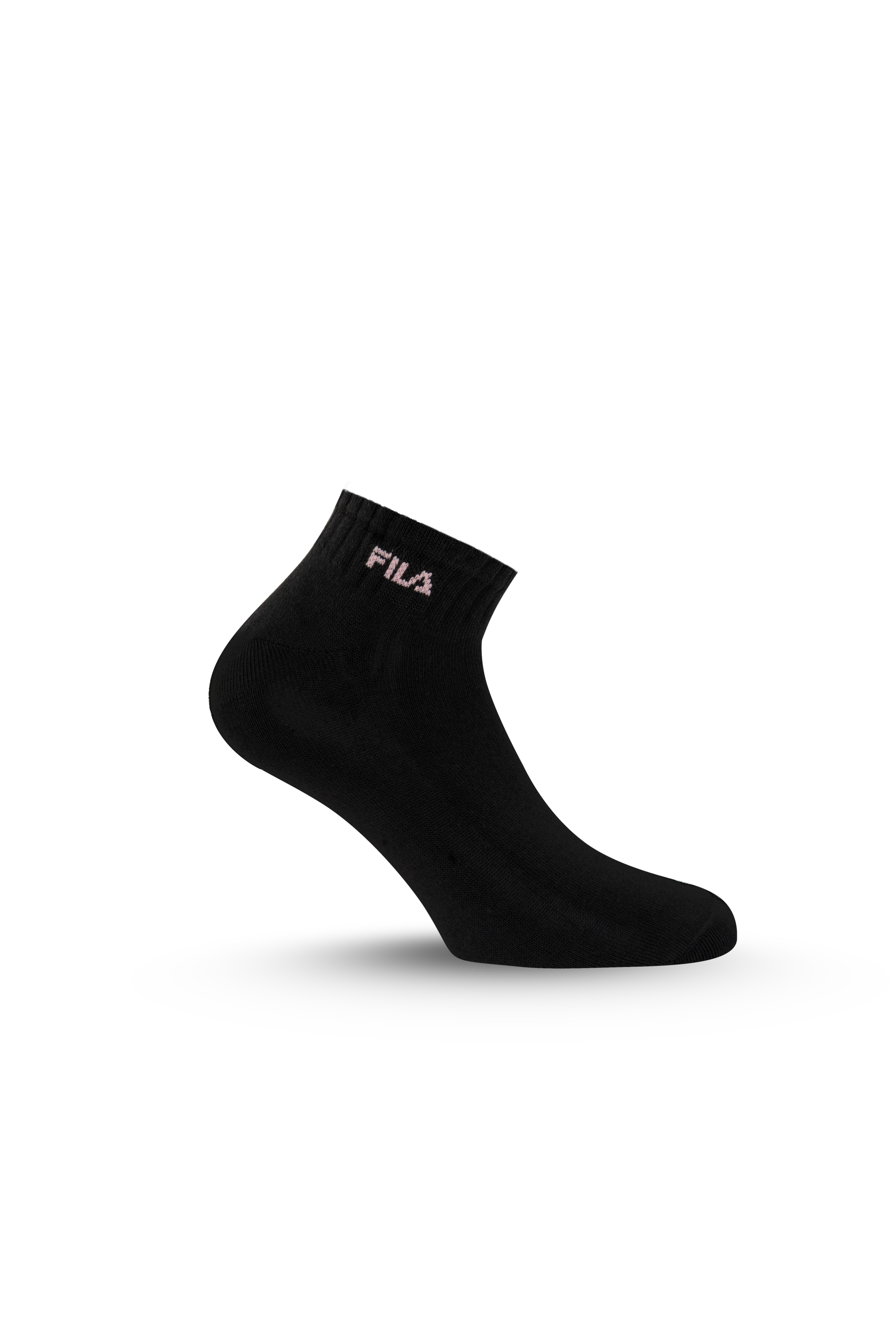 Fila Kurzsocken 6 Paar,  Cotton-Mix, Rippenbündchen, Logoschriftzug, Multipack