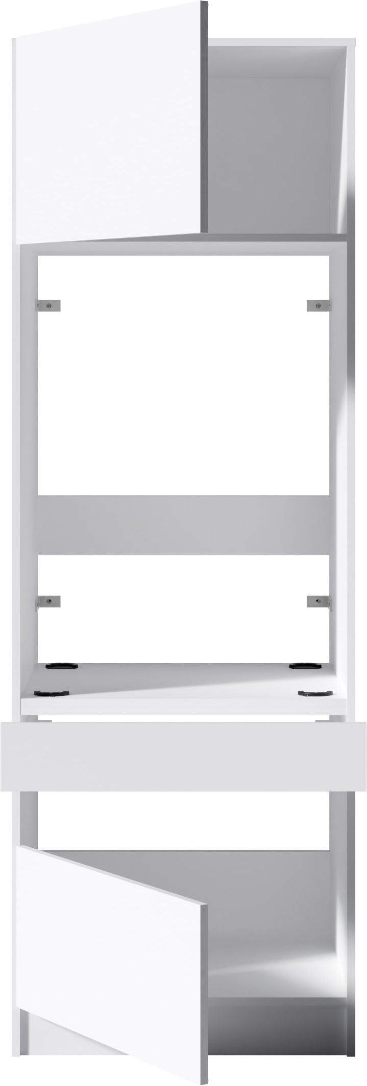 BASIC by Balculina Waschmaschinenumbauschrank »Washhome B/T/H 68x200x68 cm« 1 Stk. tlg. Breite 68cm, ausziebarer Tablerboden