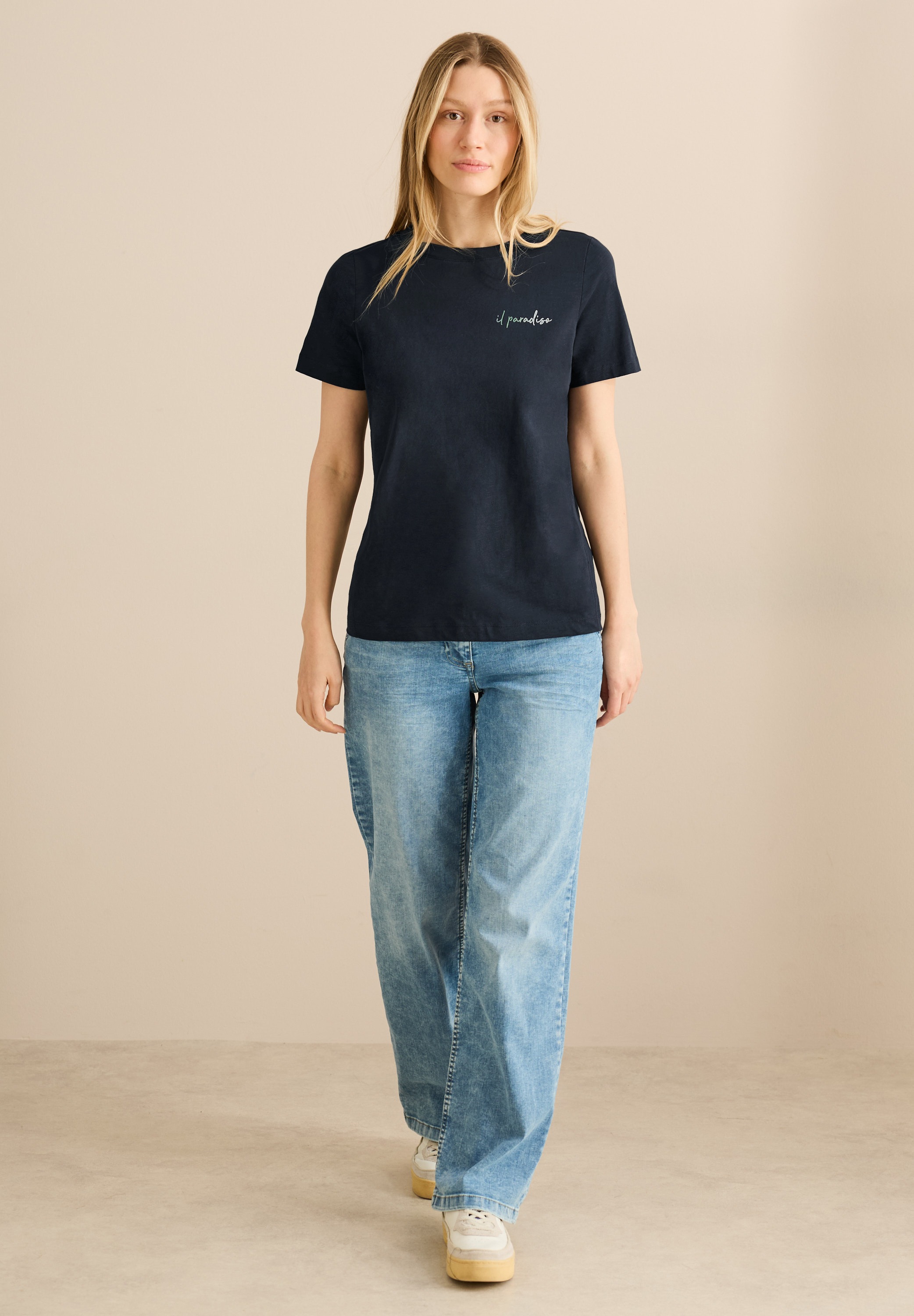 Cecil Print-Shirt, aus reiner Baumwolle