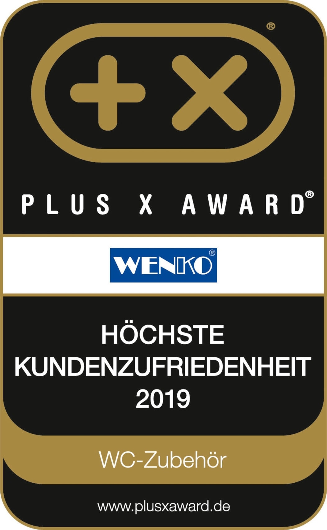 WENKO WC-Garnitur »Padua« 1 Stk. aus Bambus-Polyester | Metall Bambus