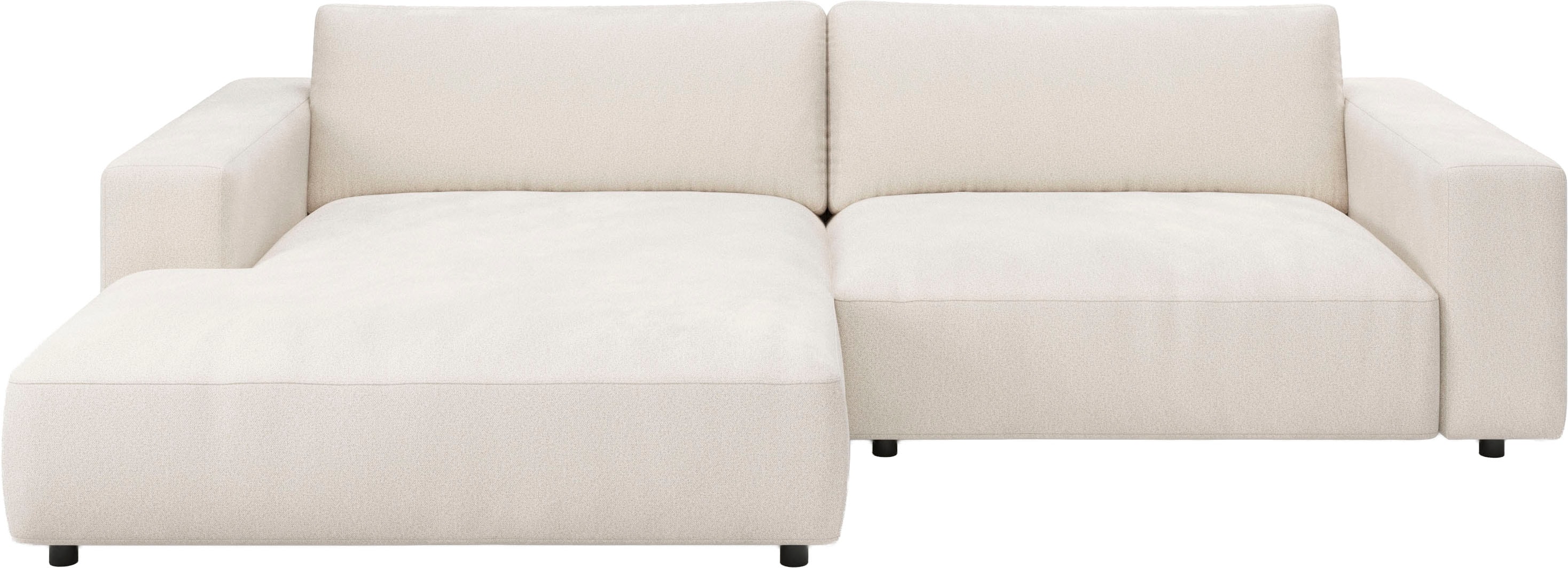 Musterring Ecksofa "MR LUCIA, Charakterstarker Lounge-Komfort von Musterring" XXL-Longchair, erstklassige Kammerkissen & zeitloser Look