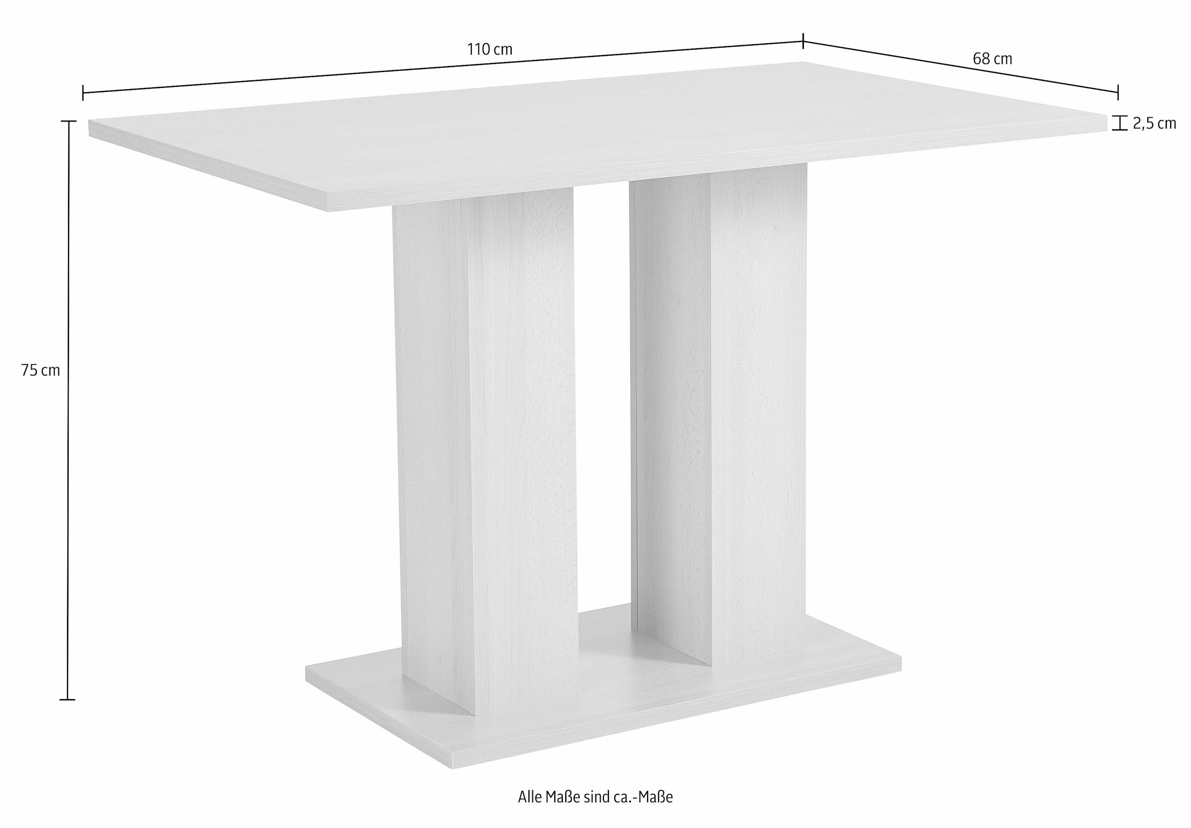 SCHÖSSWENDER Säulen-Esstisch »Anna 2«, zeitloses Design