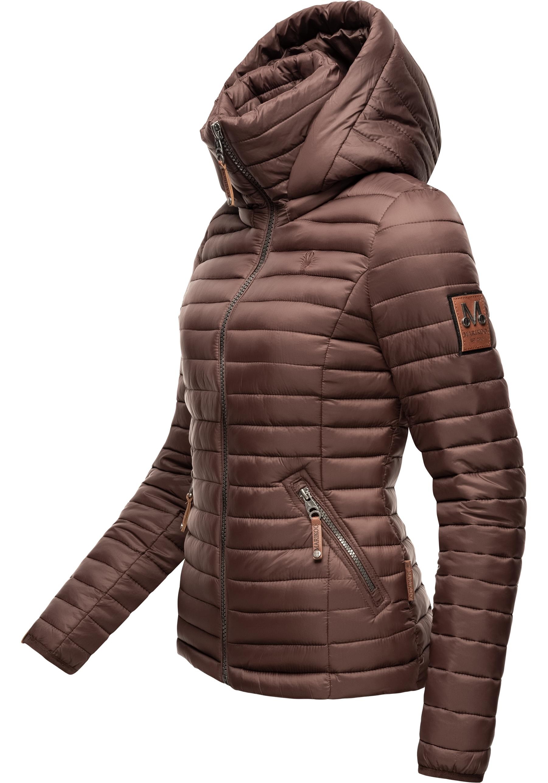 Marikoo Steppjacke »Löwenbaby«, mit Kapuze, stylische Übergangsjacke mit abnehmbarer Kapuze