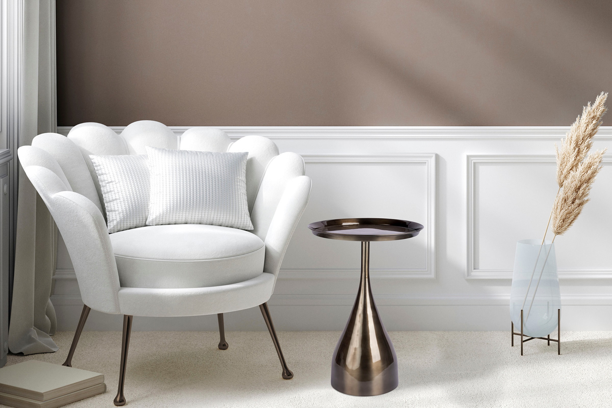 Kayoom Beistelltisch "Assane 125, Edles Design in Gold beziehungsweise Schw günstig online kaufen