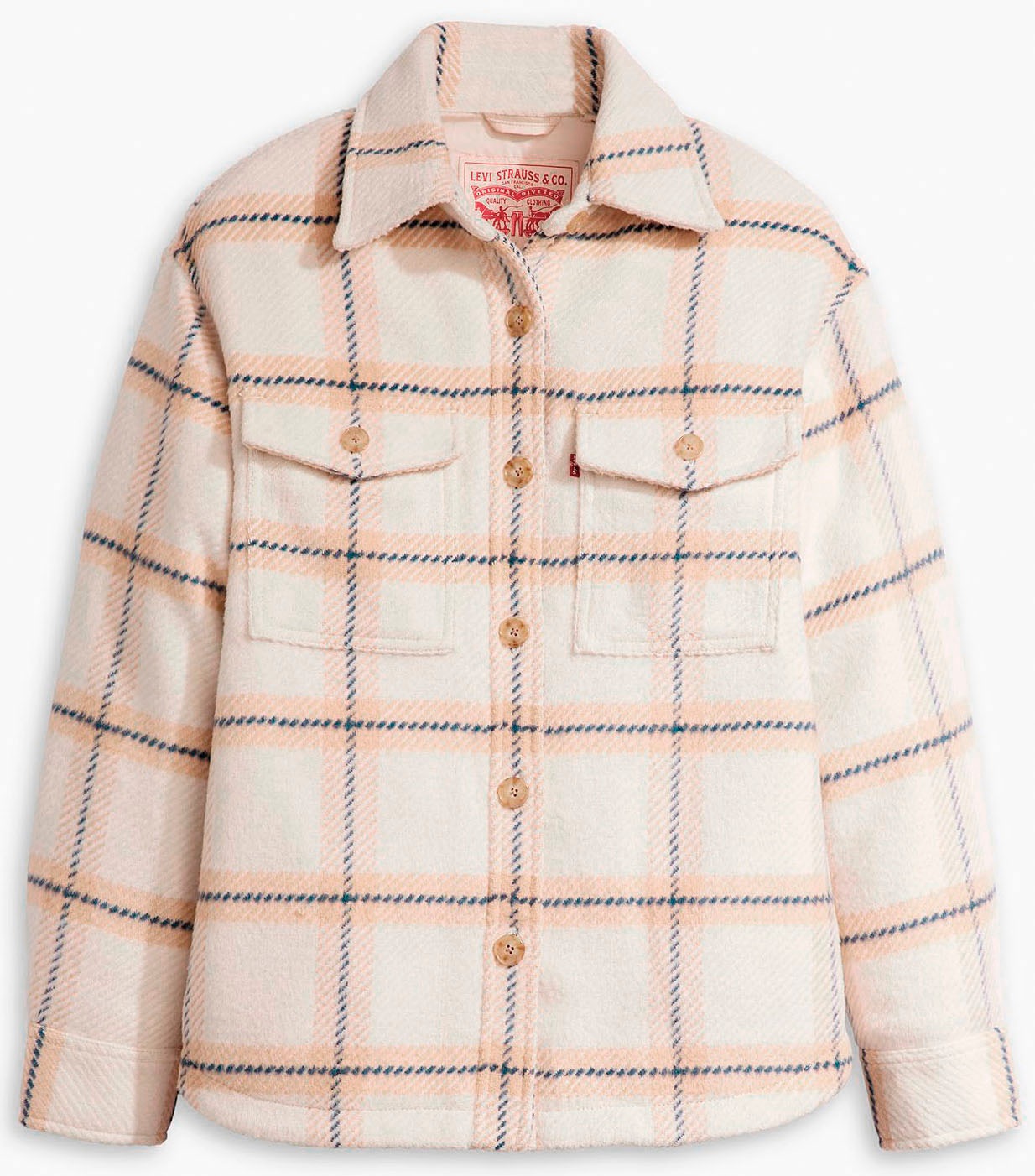Levi's® Hemdjacke »NOLA SHACKET MULTI-COLO«, ohne Kapuze, kariert, mit Knopfleiste
