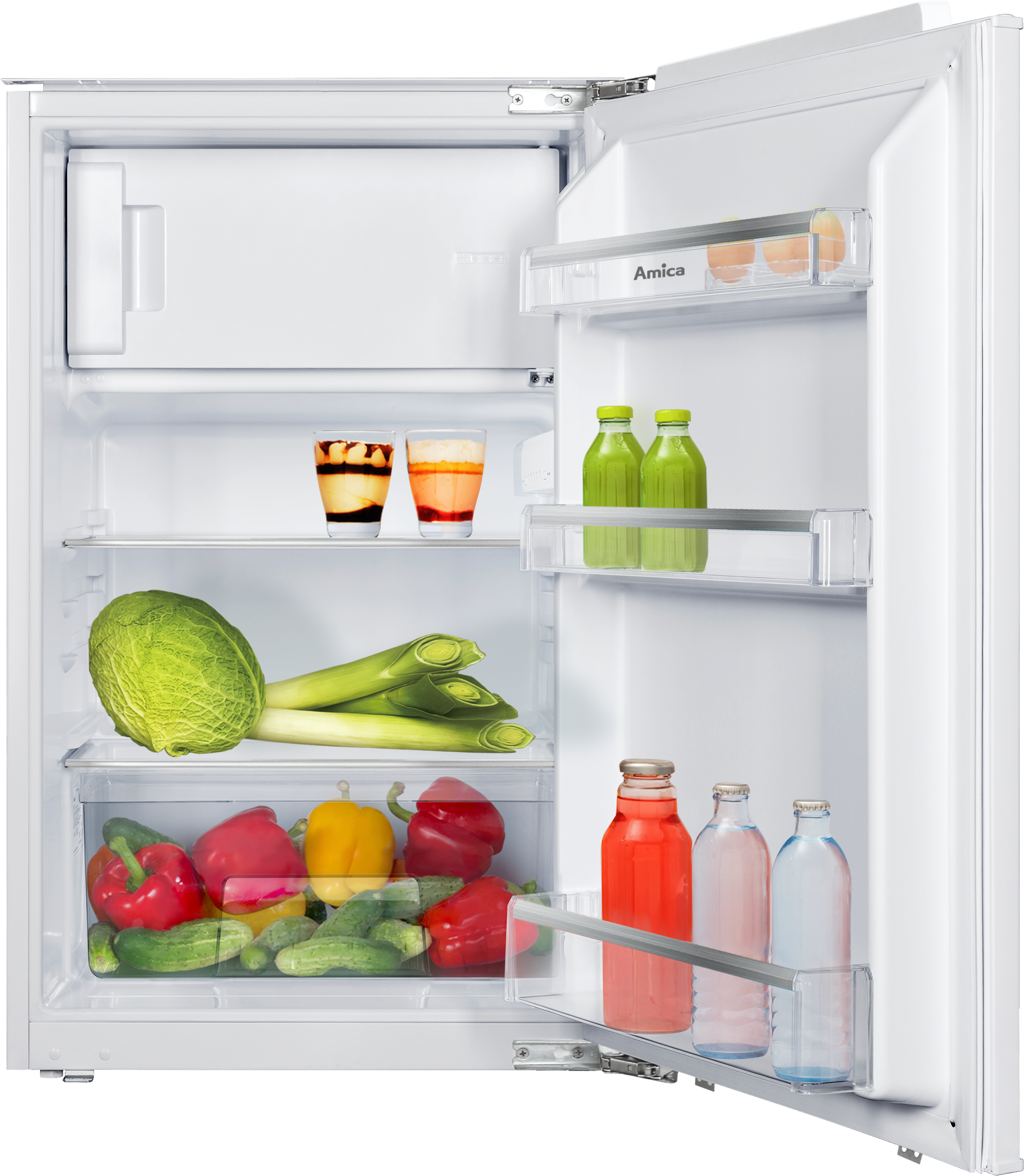 Amica Einbaukühlgefrierkombination "EKSX 361 905" 87,1 cm hoch 54 cm breit günstig online kaufen