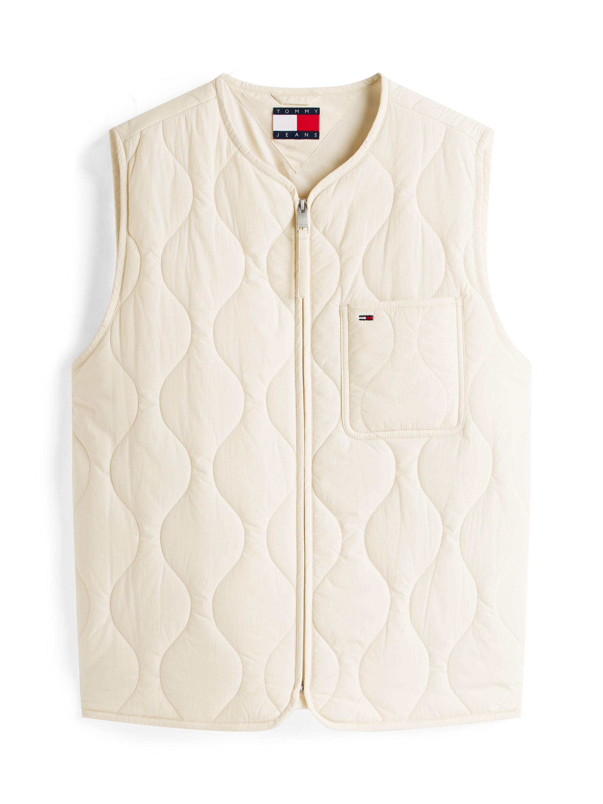 Tommy Jeans Steppweste »TJM QUILTED VEST EXT«, Mit Rundhalsausschnitt