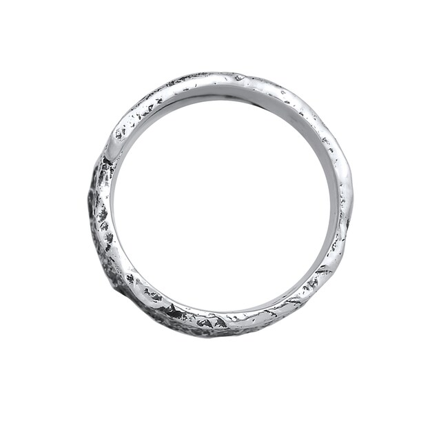 Kuzzoi Silberring »Bandring Struktur Used Look 925 Silber« ▷ kaufen | BAUR