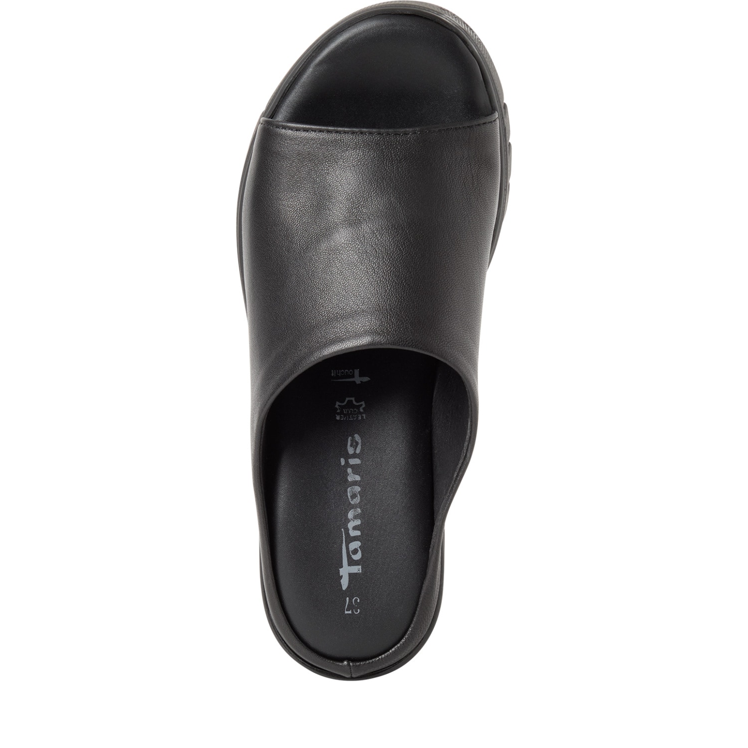 Tamaris Pantolette  Keilabsatz, Sommerschuh, Schupfschuh mit markantem Plateau