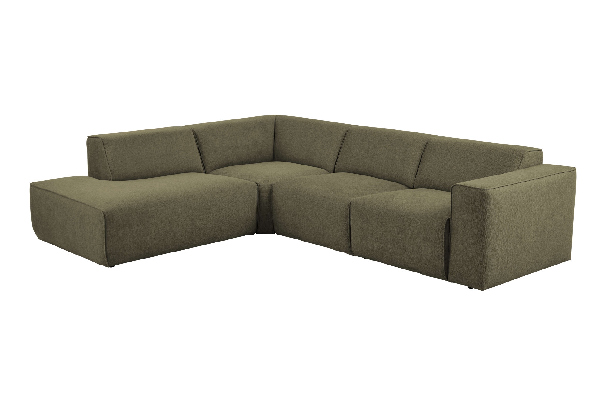 andas Ecksofa »Noord«, mit Kedernaht, in einem Soft-Touch Bezug